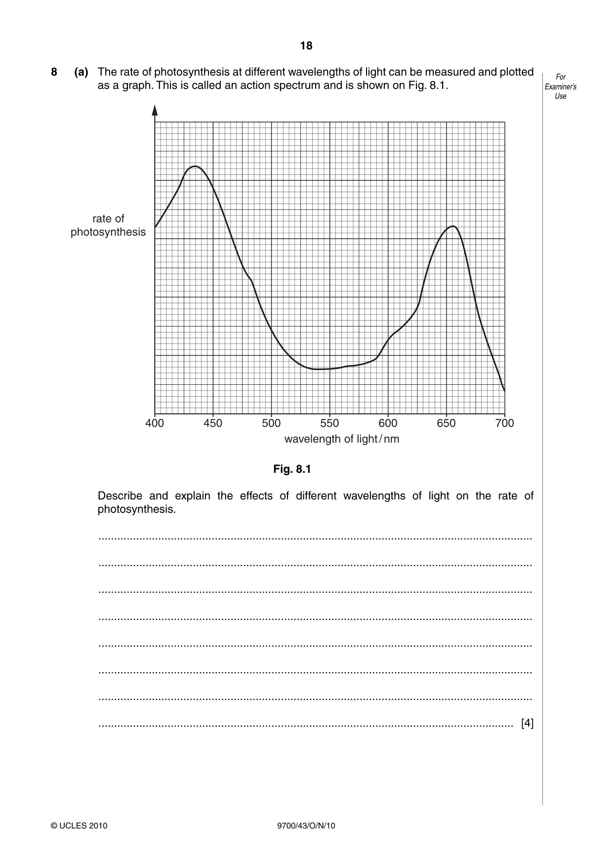 Cambridge A Level Biology 9700 2010 Oct/Nov Paper 4 · Variant 3 question paper, page 18 of 24