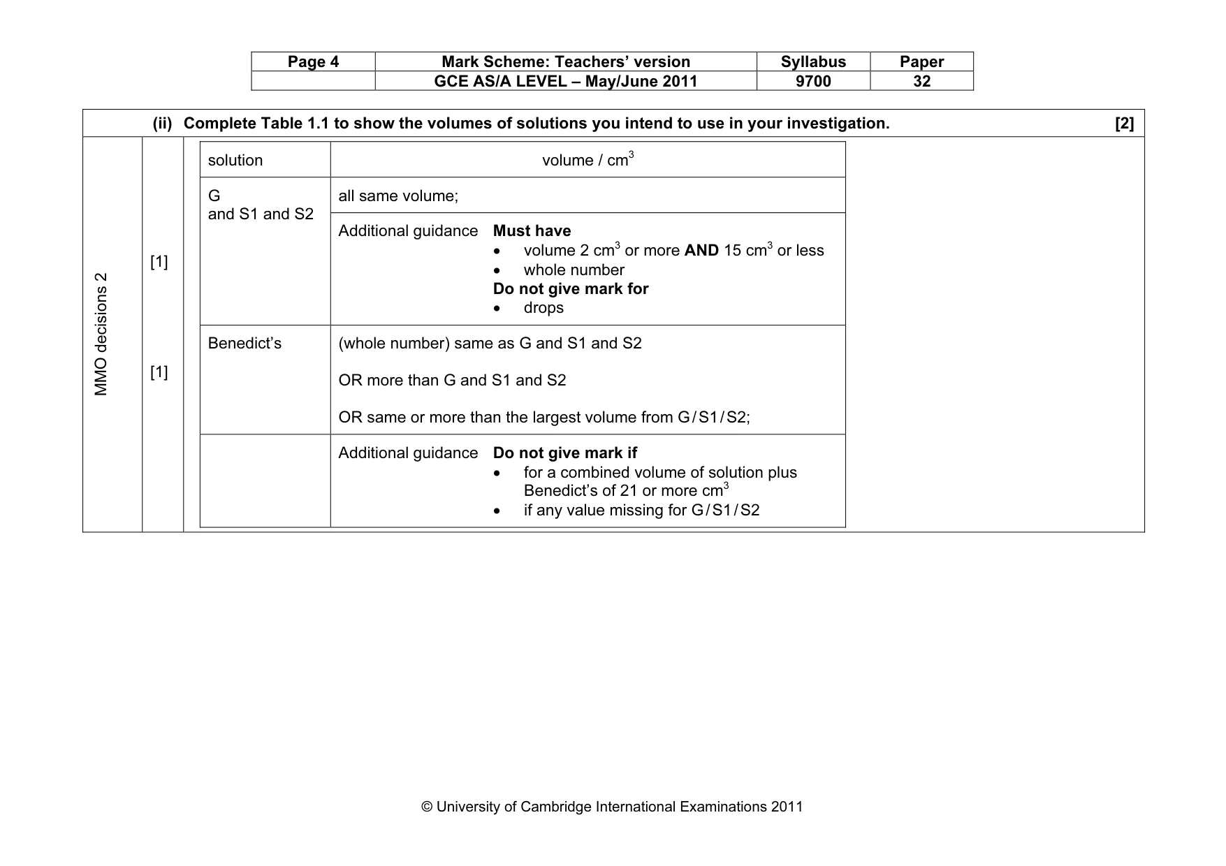 Mark scheme, page 4 of 14