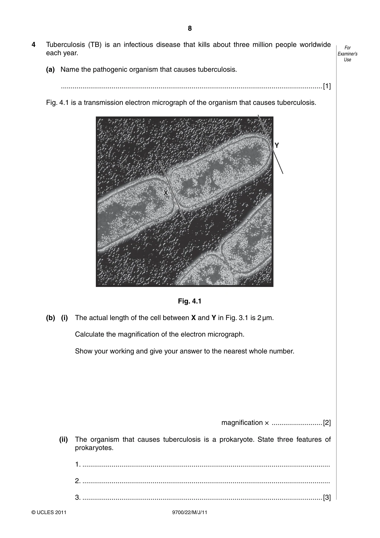 Cambridge A Level Biology 9700 2011 May/June Paper 2 · Variant 2 question paper, page 8 of 16