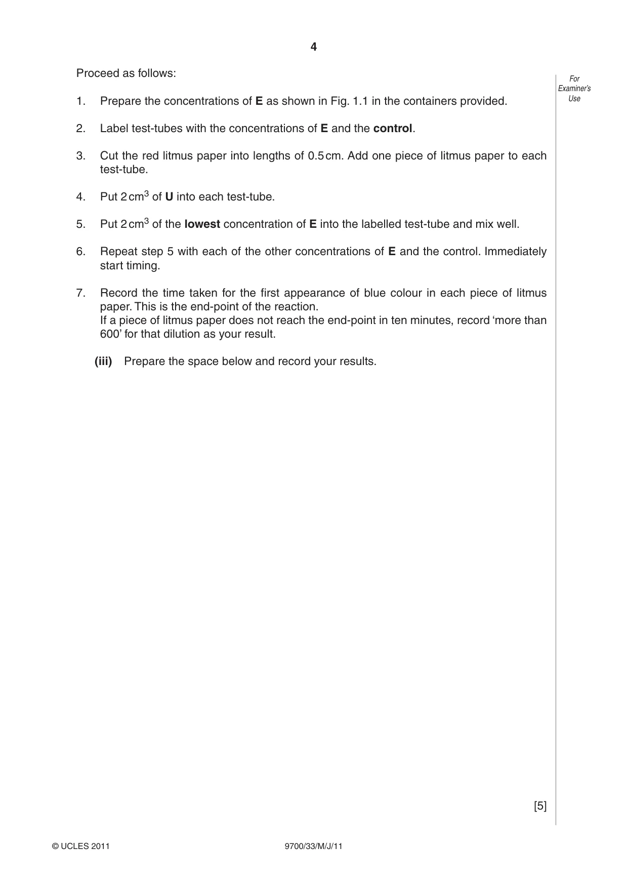 Cambridge A Level Biology 9700 2011 May/June Paper 3 · Variant 3 question paper, page 4 of 12