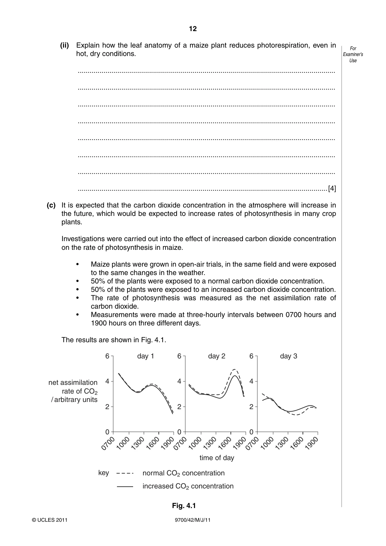 Cambridge A Level Biology 9700 2011 May/June Paper 4 · Variant 2 question paper, page 12 of 24
