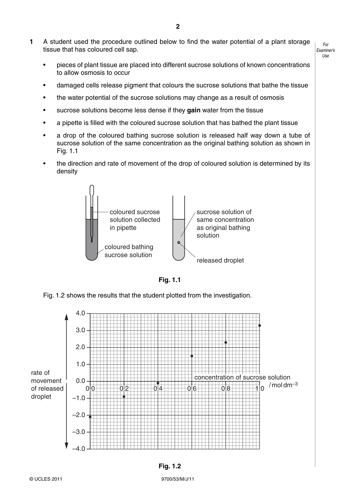 Cambridge A Level Biology 9700 2011 May/June Paper 5 · Variant 3 question paper, page 2 of 8