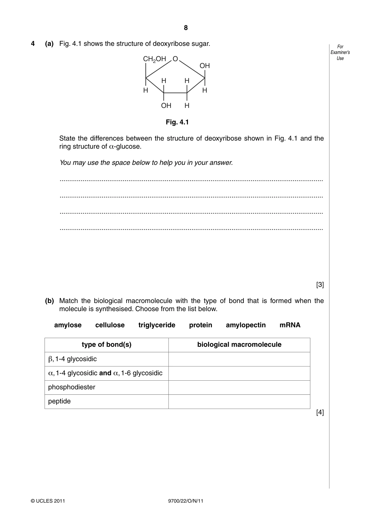 Cambridge A Level Biology 9700 2011 Oct/Nov Paper 2 · Variant 2 question paper, page 8 of 12