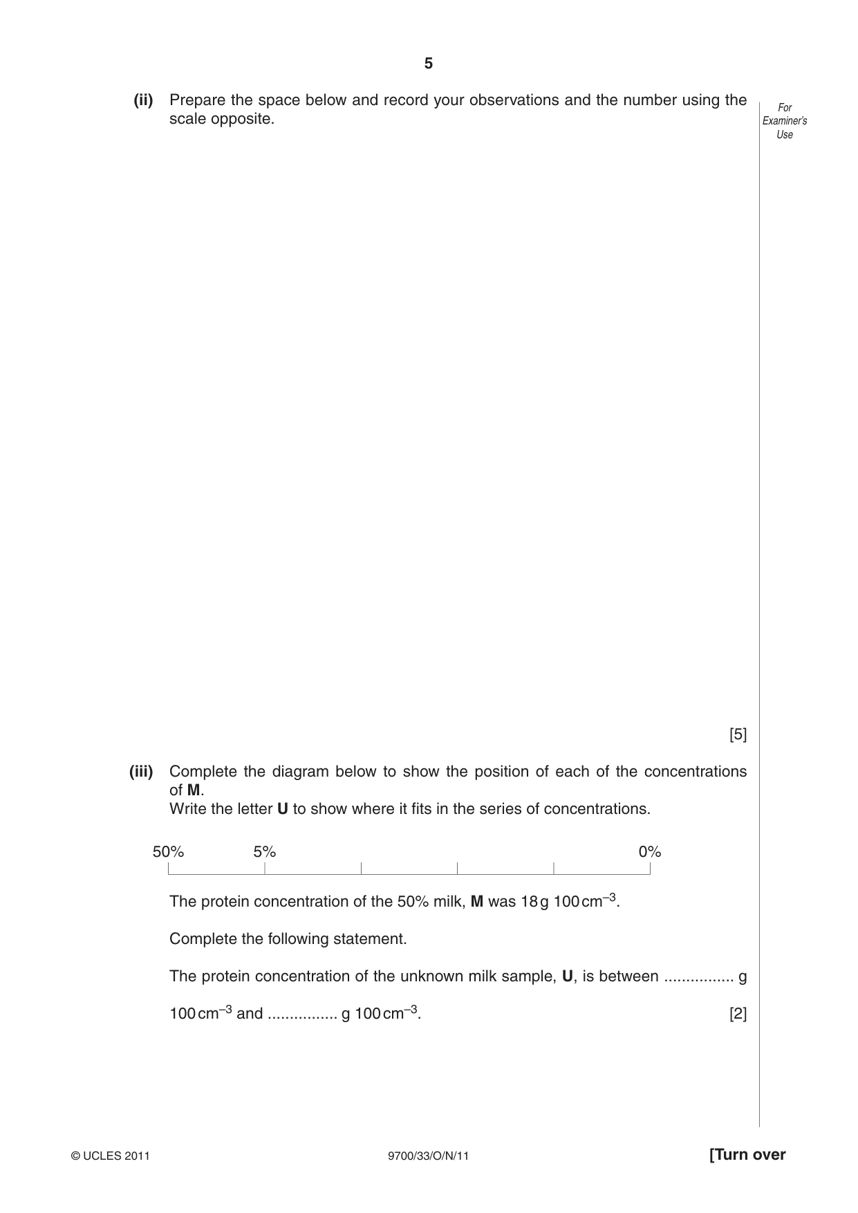 Cambridge A Level Biology 9700 2011 Oct/Nov Paper 3 · Variant 3 question paper, page 5 of 16