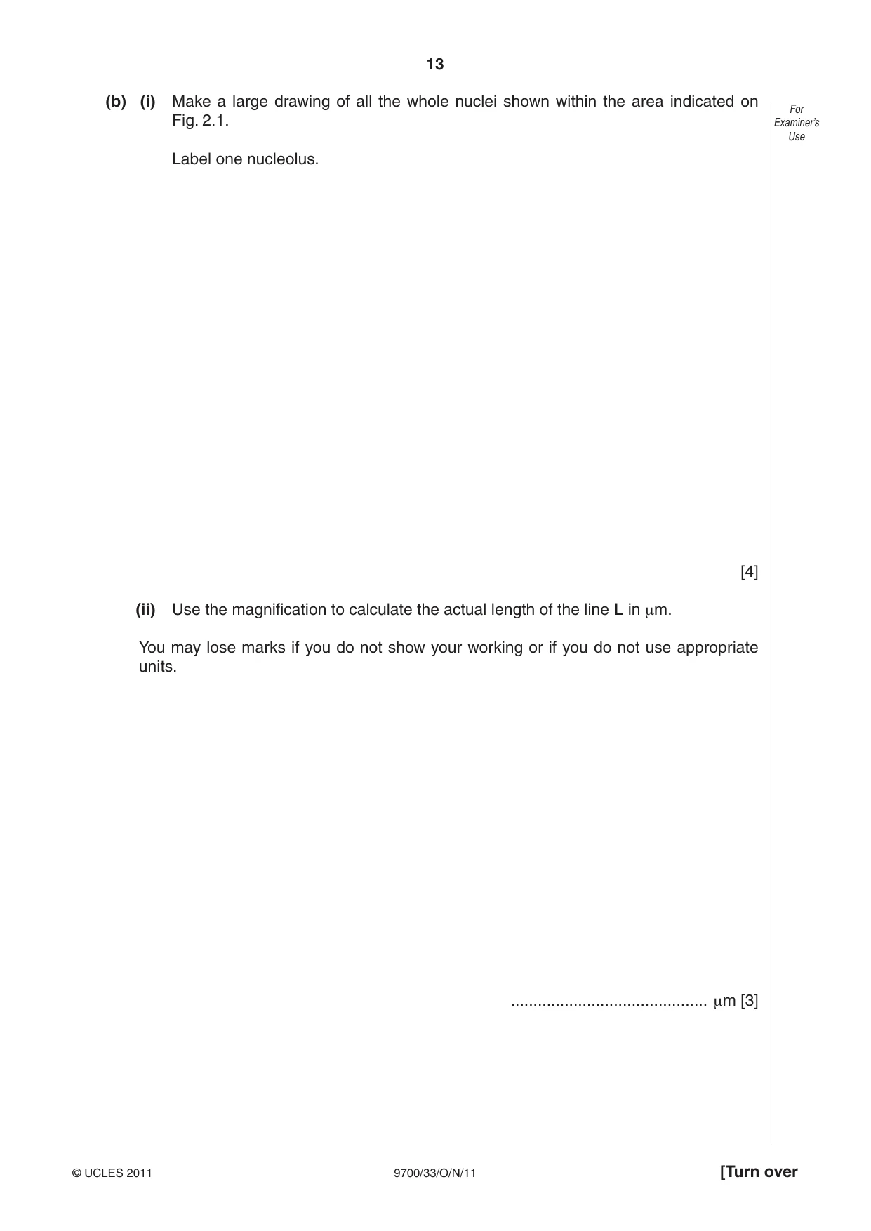 Cambridge A Level Biology 9700 2011 Oct/Nov Paper 3 · Variant 3 question paper, page 13 of 16