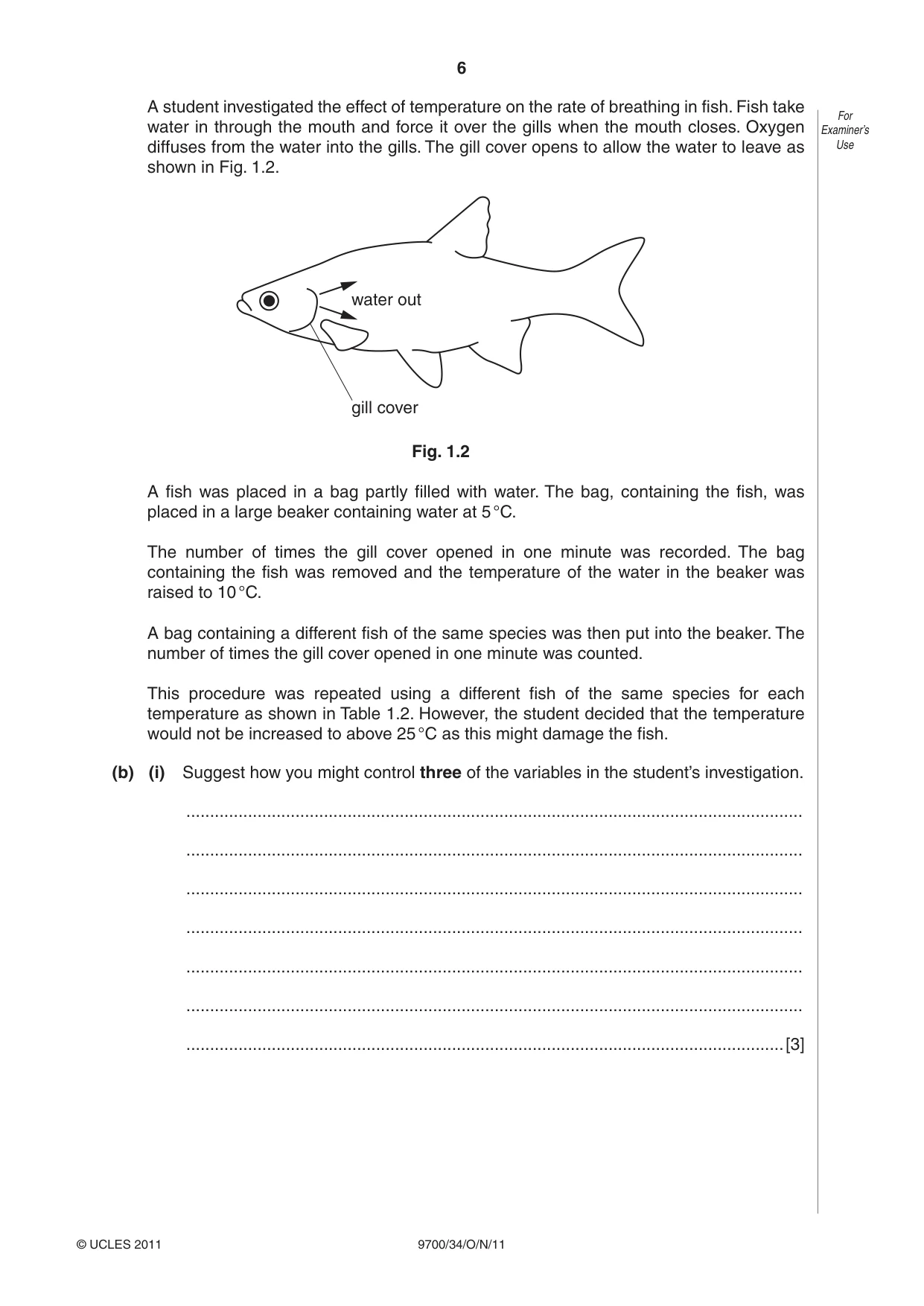 Cambridge A Level Biology 9700 2011 Oct/Nov Paper 3 · Variant 4 question paper, page 6 of 12