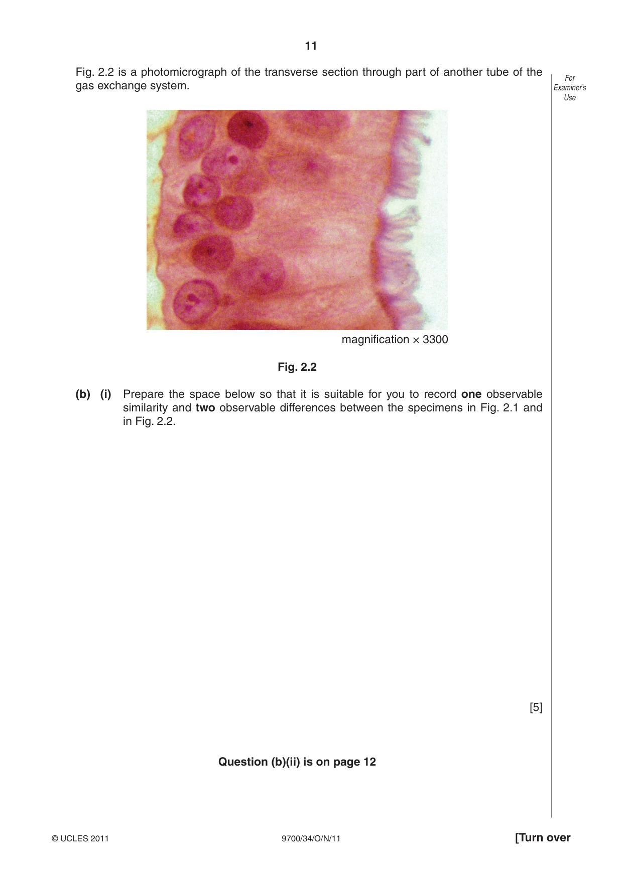 Cambridge A Level Biology 9700 2011 Oct/Nov Paper 3 · Variant 4 question paper, page 11 of 12