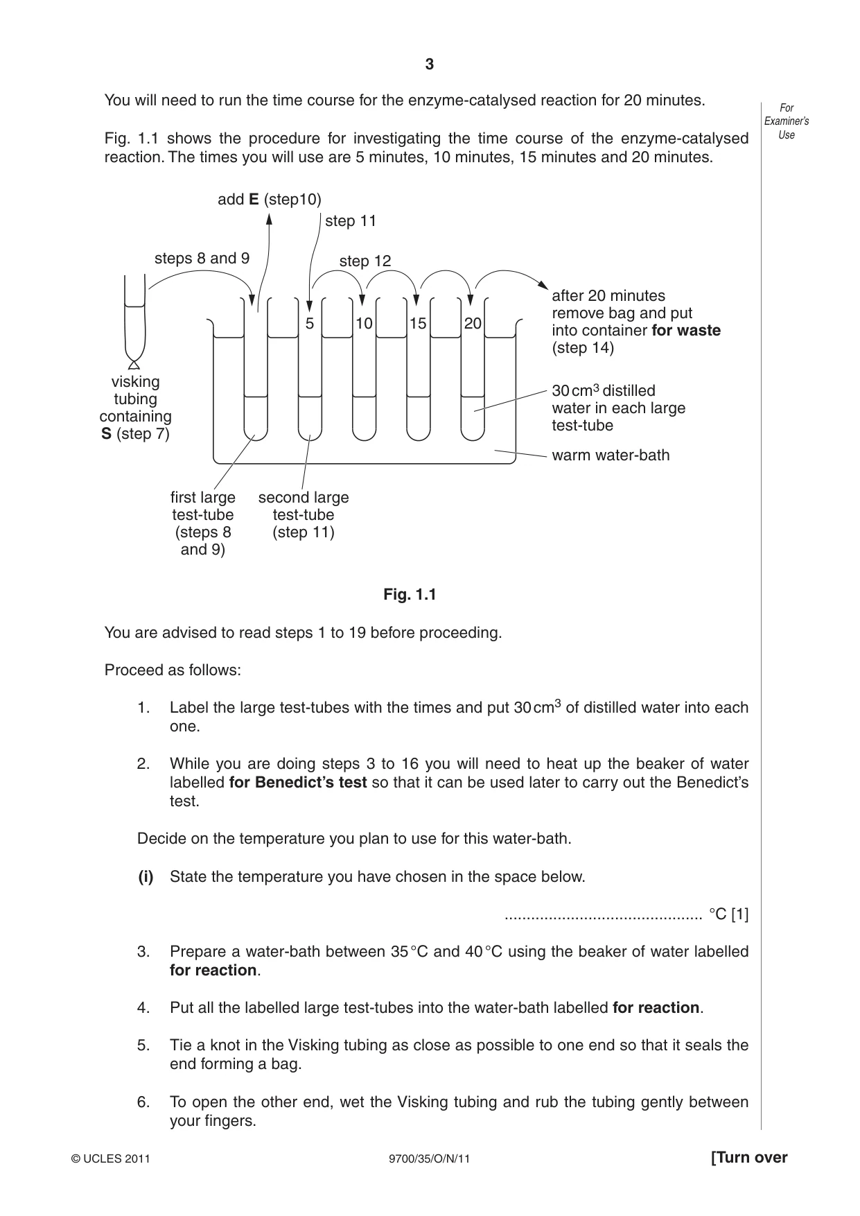 Cambridge A Level Biology 9700 2011 Oct/Nov Paper 3 · Variant 5 question paper, page 3 of 12