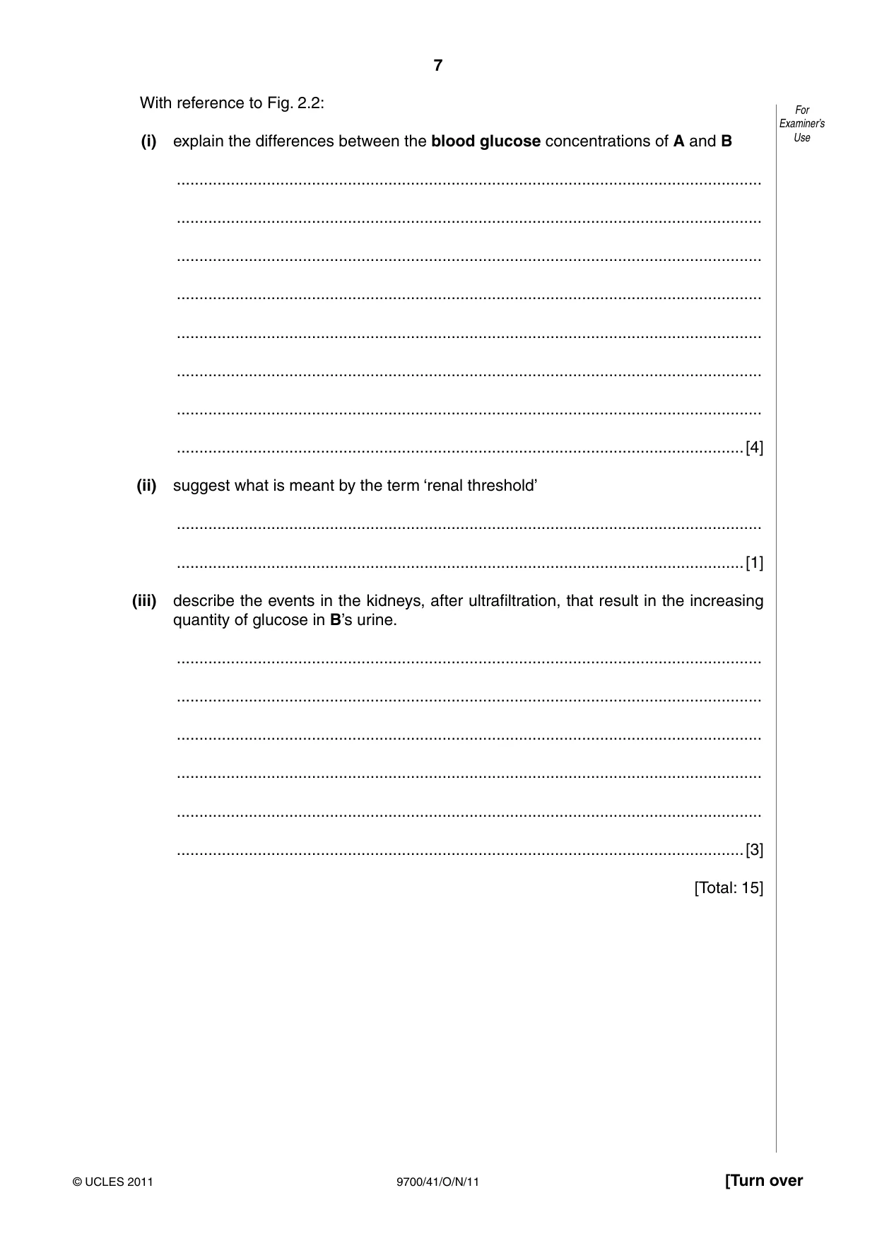 Cambridge A Level Biology 9700 2011 Oct/Nov Paper 4 · Variant 1 question paper, page 7 of 24