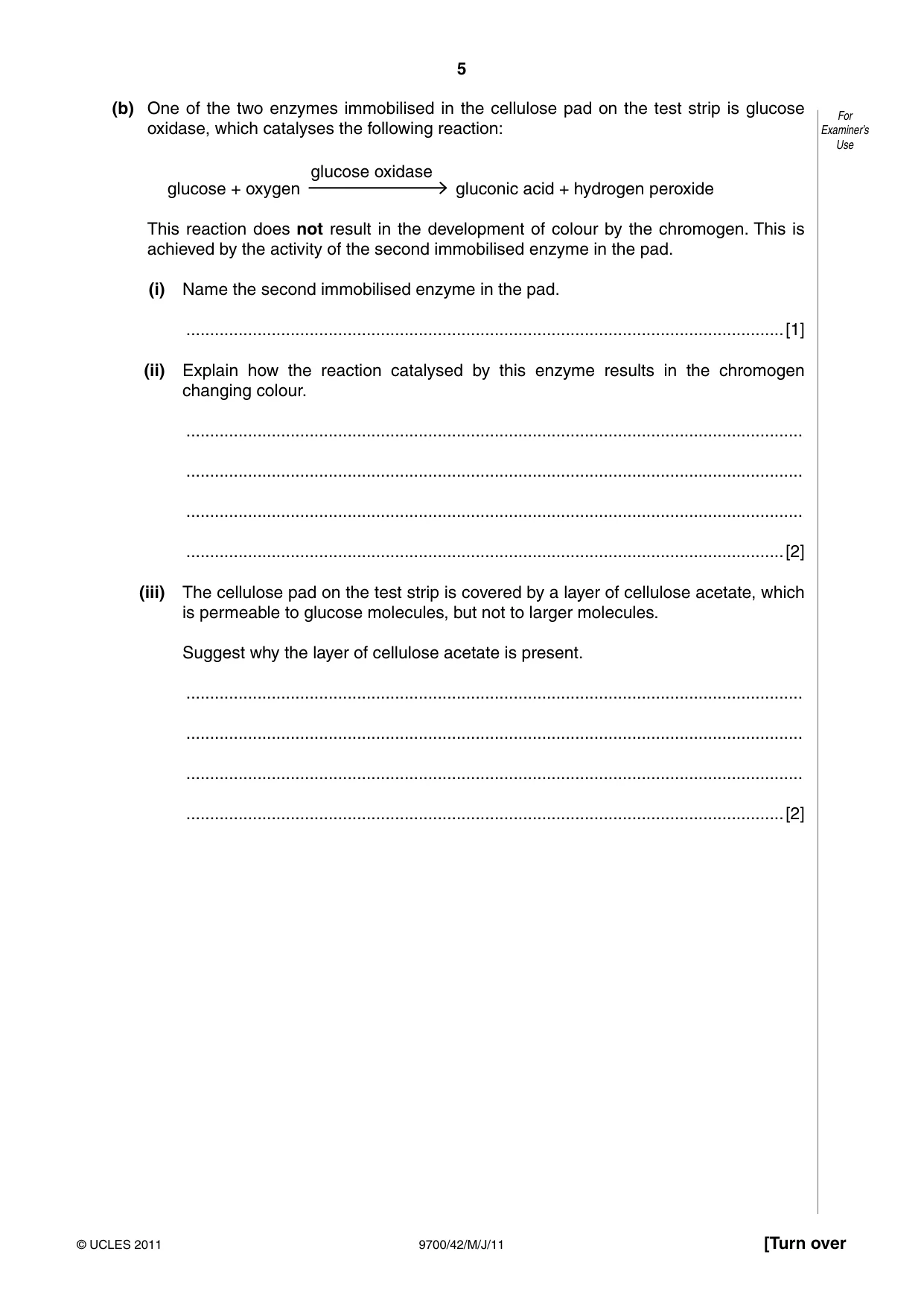 Cambridge A Level Biology 9700 2011 Oct/Nov Paper 4 · Variant 2 question paper, page 5 of 24