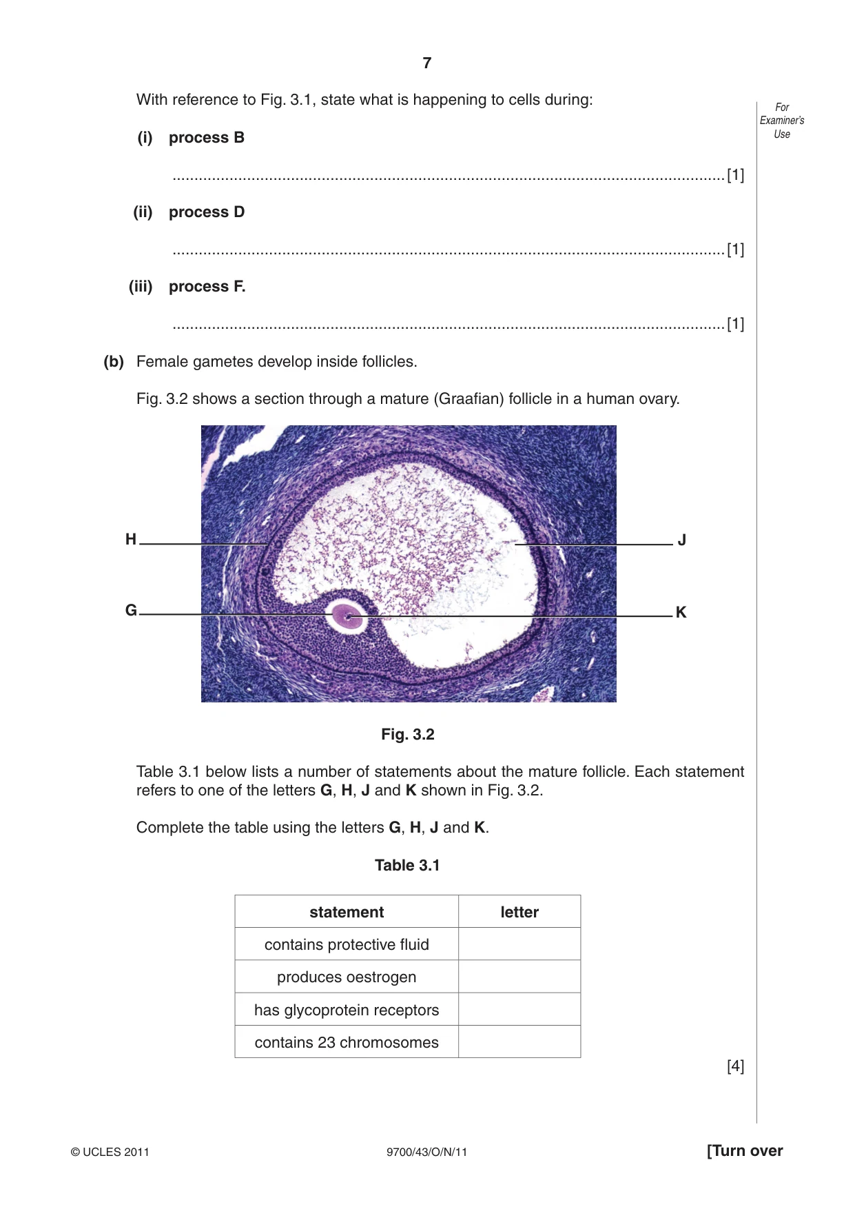 Cambridge A Level Biology 9700 2011 Oct/Nov Paper 4 · Variant 3 question paper, page 7 of 24