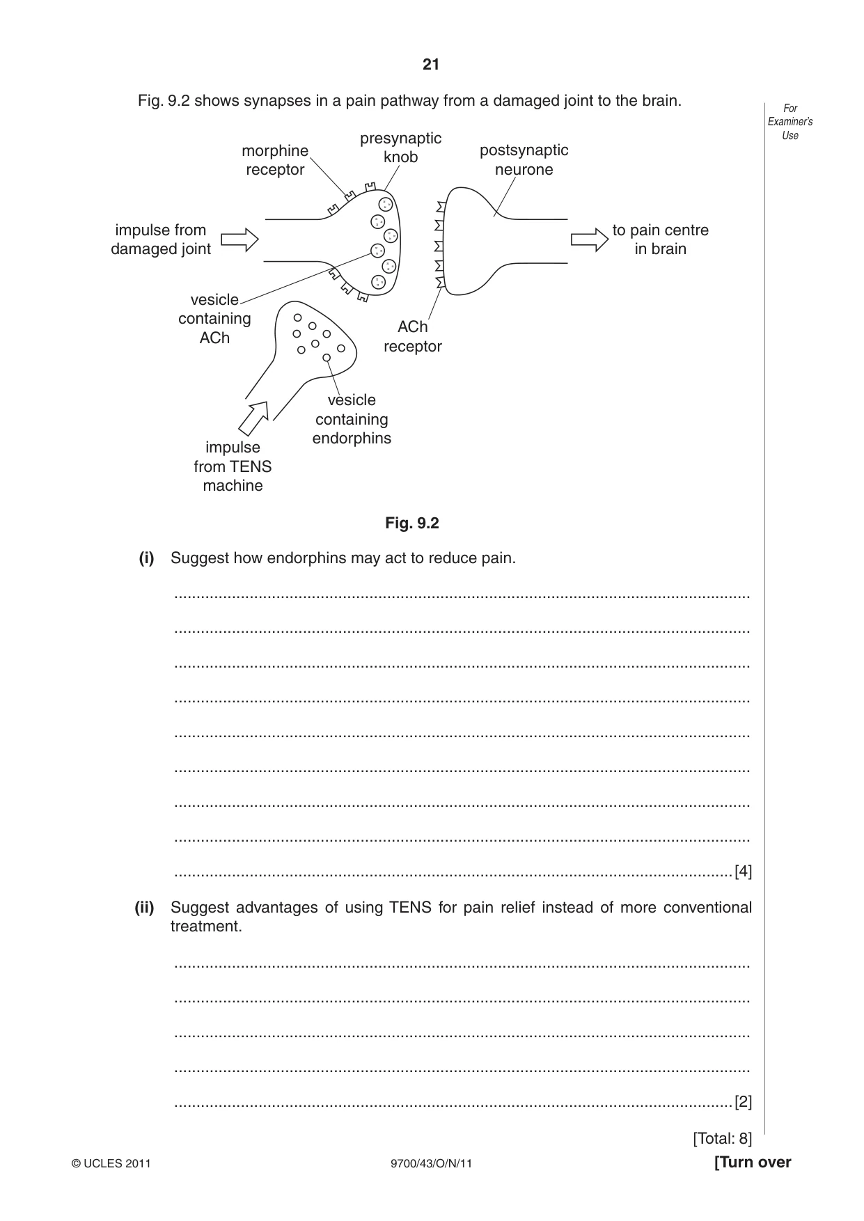Cambridge A Level Biology 9700 2011 Oct/Nov Paper 4 · Variant 3 question paper, page 21 of 24