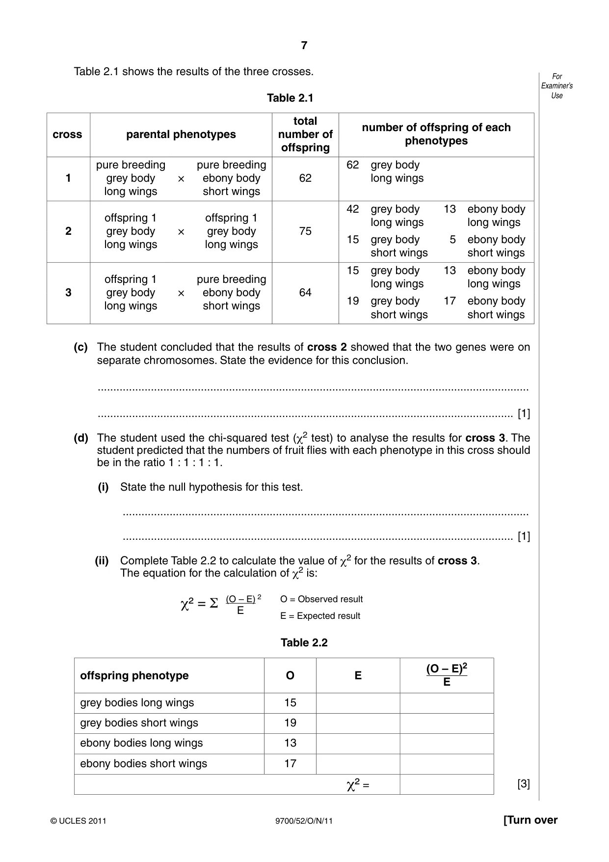 Cambridge A Level Biology 9700 2011 Oct/Nov Paper 5 · Variant 2 question paper, page 7 of 8