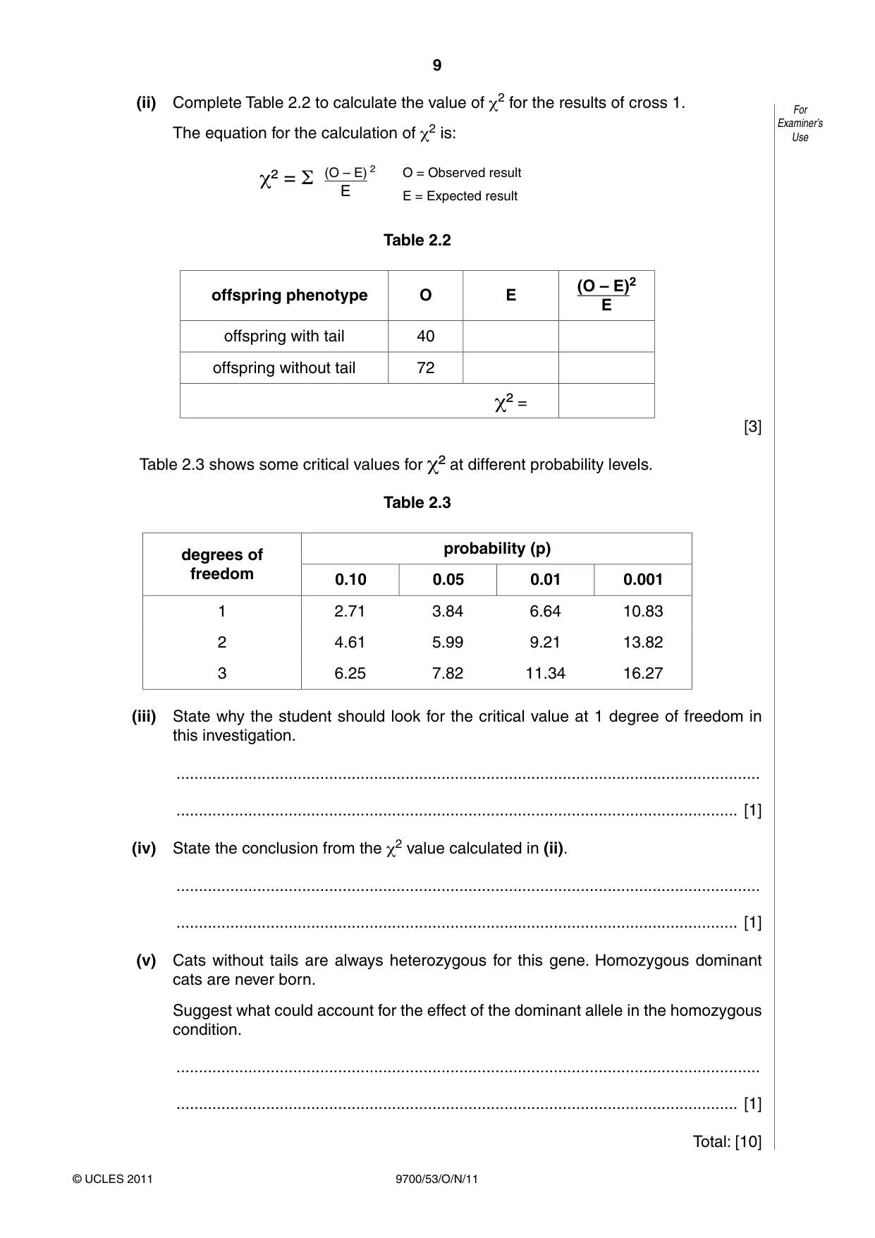Cambridge A Level Biology 9700 2011 Oct/Nov Paper 5 · Variant 3 question paper, page 9 of 12