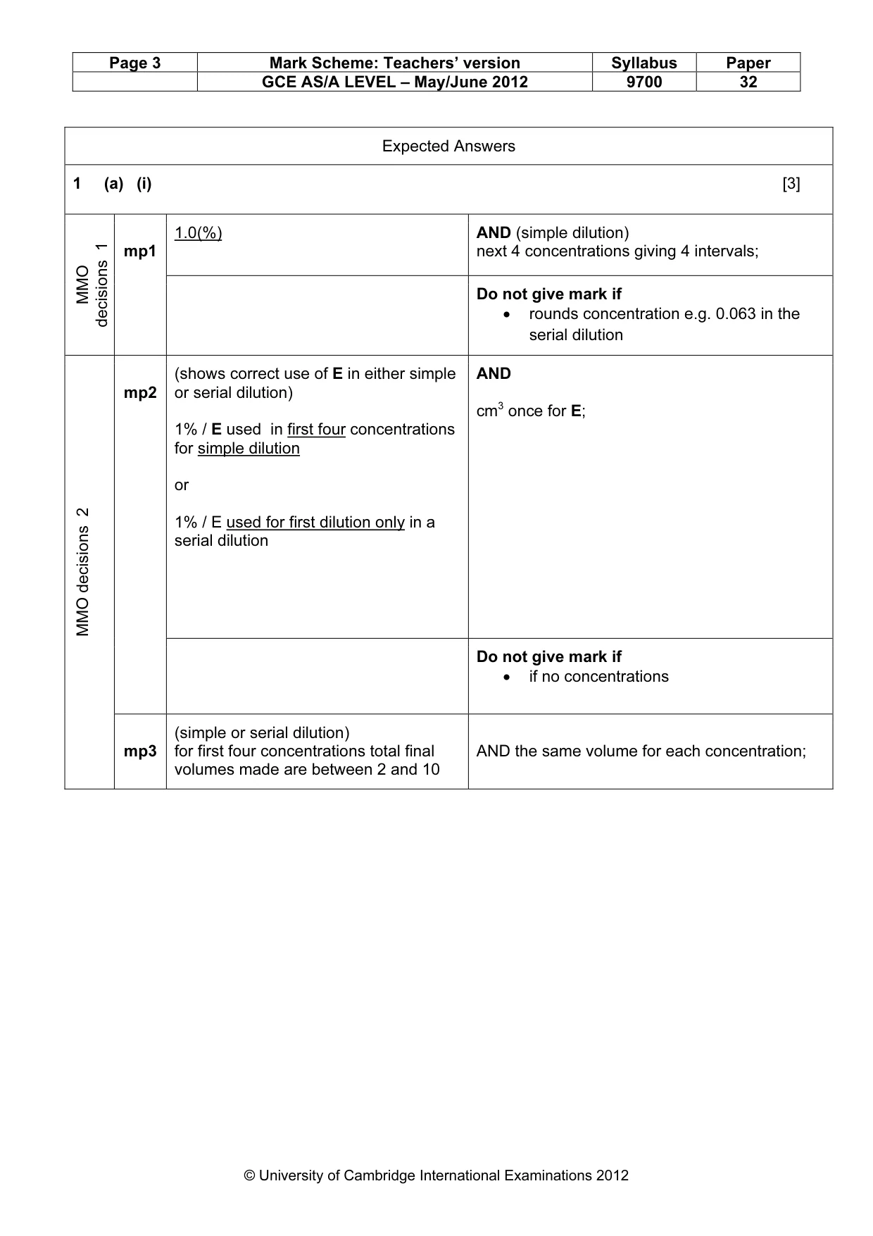 Mark scheme, page 3 of 12