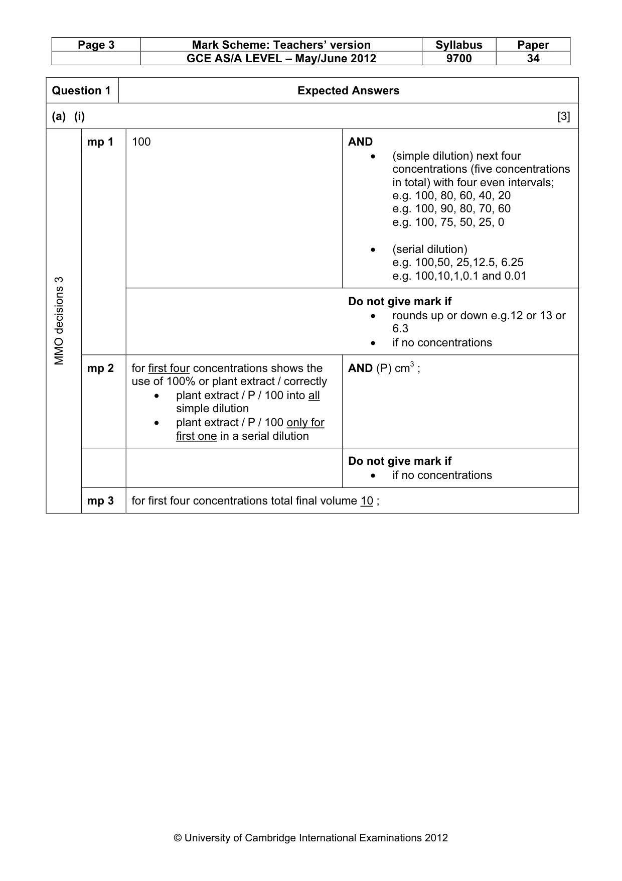 Mark scheme, page 3 of 11