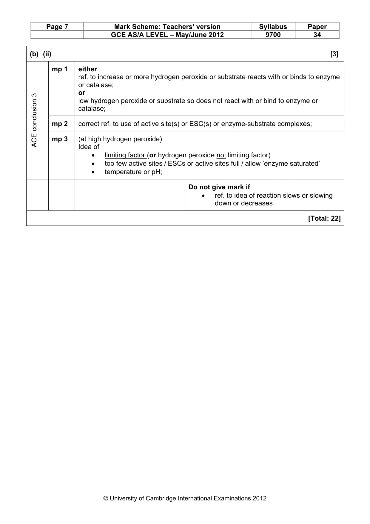 Mark scheme, page 7 of 11