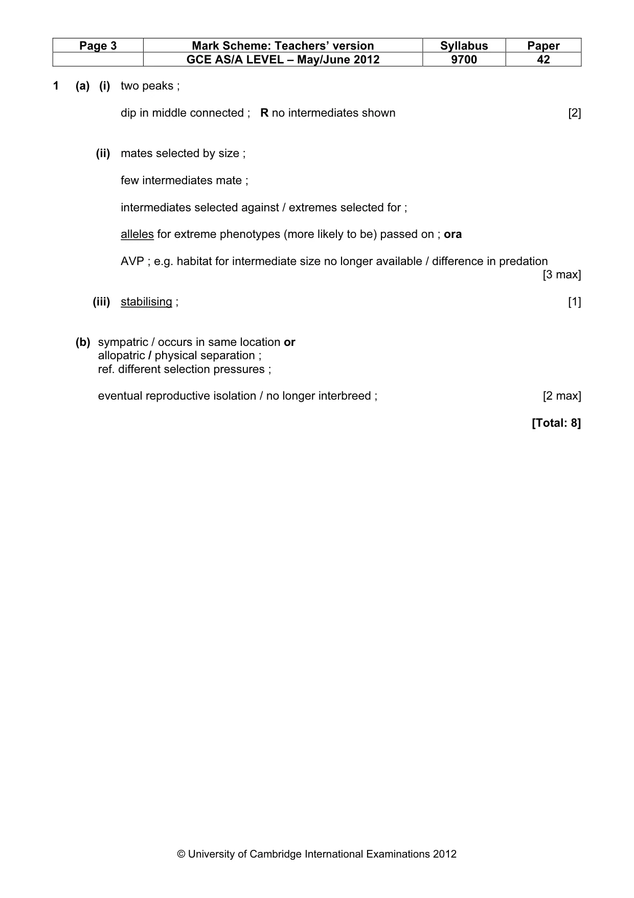 Mark scheme, page 3 of 14