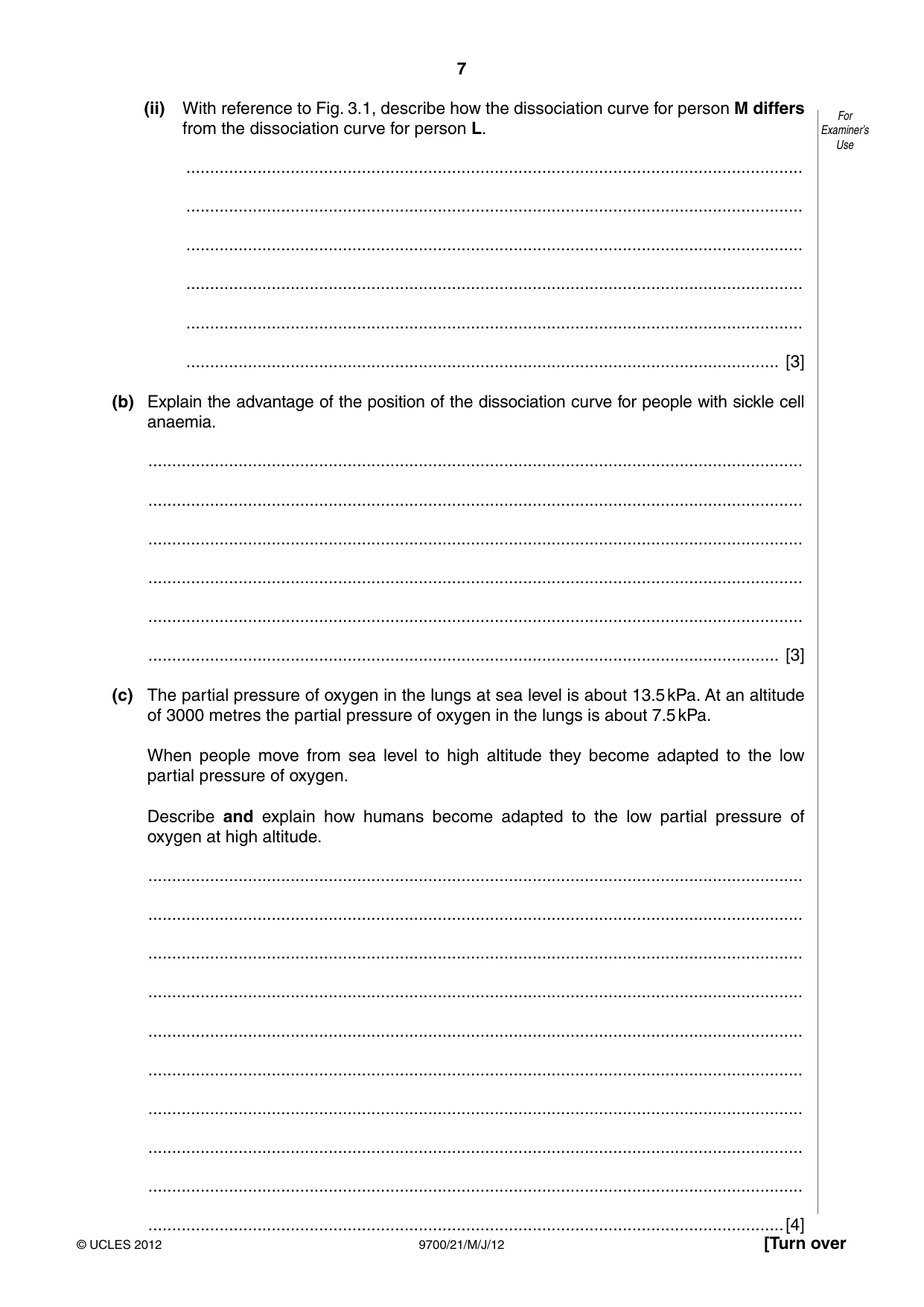 Cambridge A Level Biology 9700 2012 May/June Paper 2 · Variant 1 question paper, page 7 of 20
