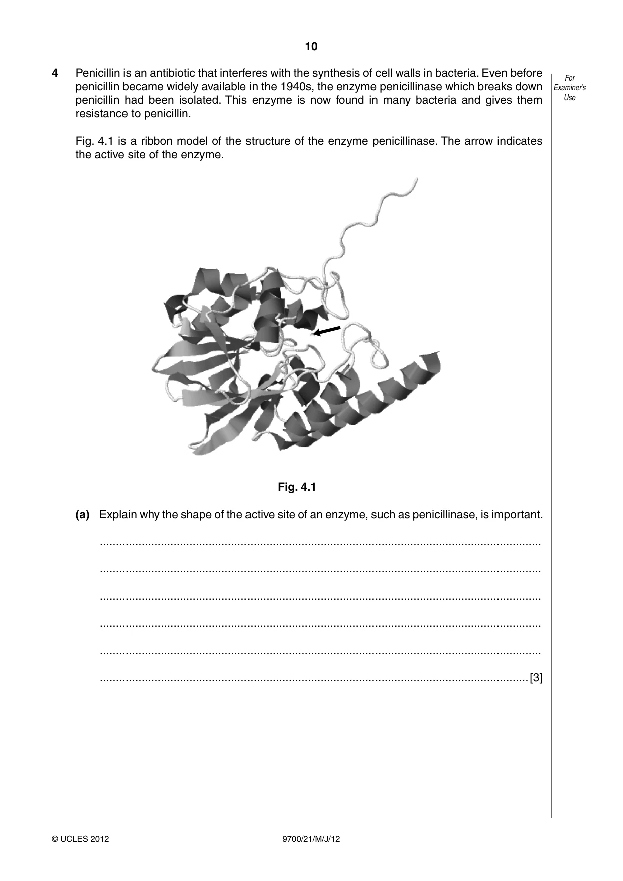 Cambridge A Level Biology 9700 2012 May/June Paper 2 · Variant 1 question paper, page 10 of 20