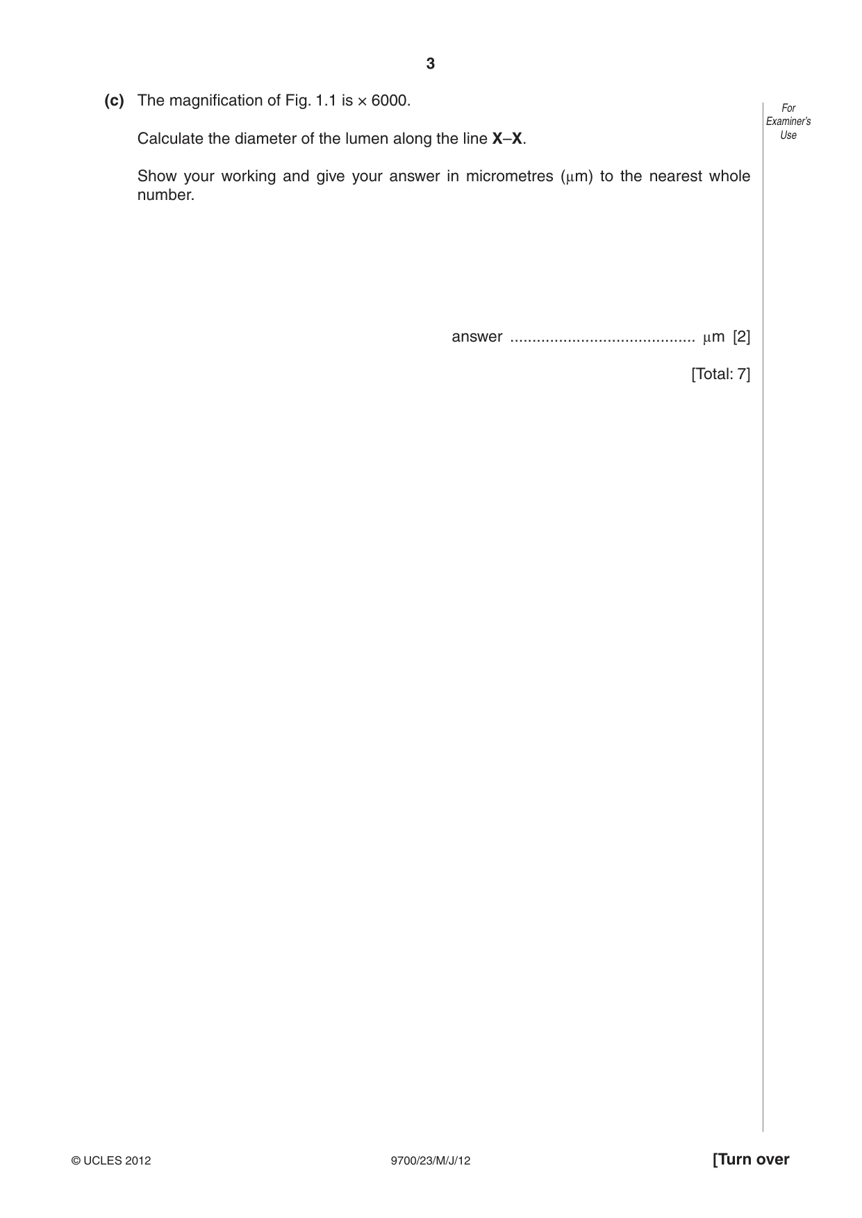 Cambridge A Level Biology 9700 2012 May/June Paper 2 · Variant 3 question paper, page 3 of 16