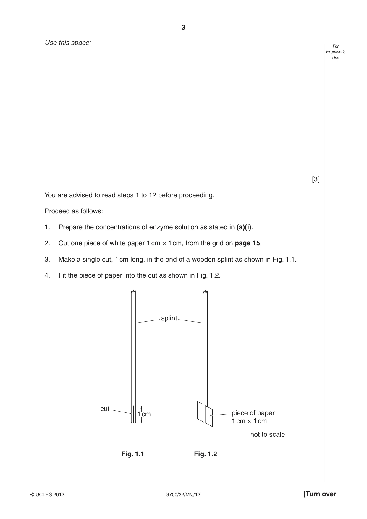 Cambridge A Level Biology 9700 2012 May/June Paper 3 · Variant 2 question paper, page 3 of 16