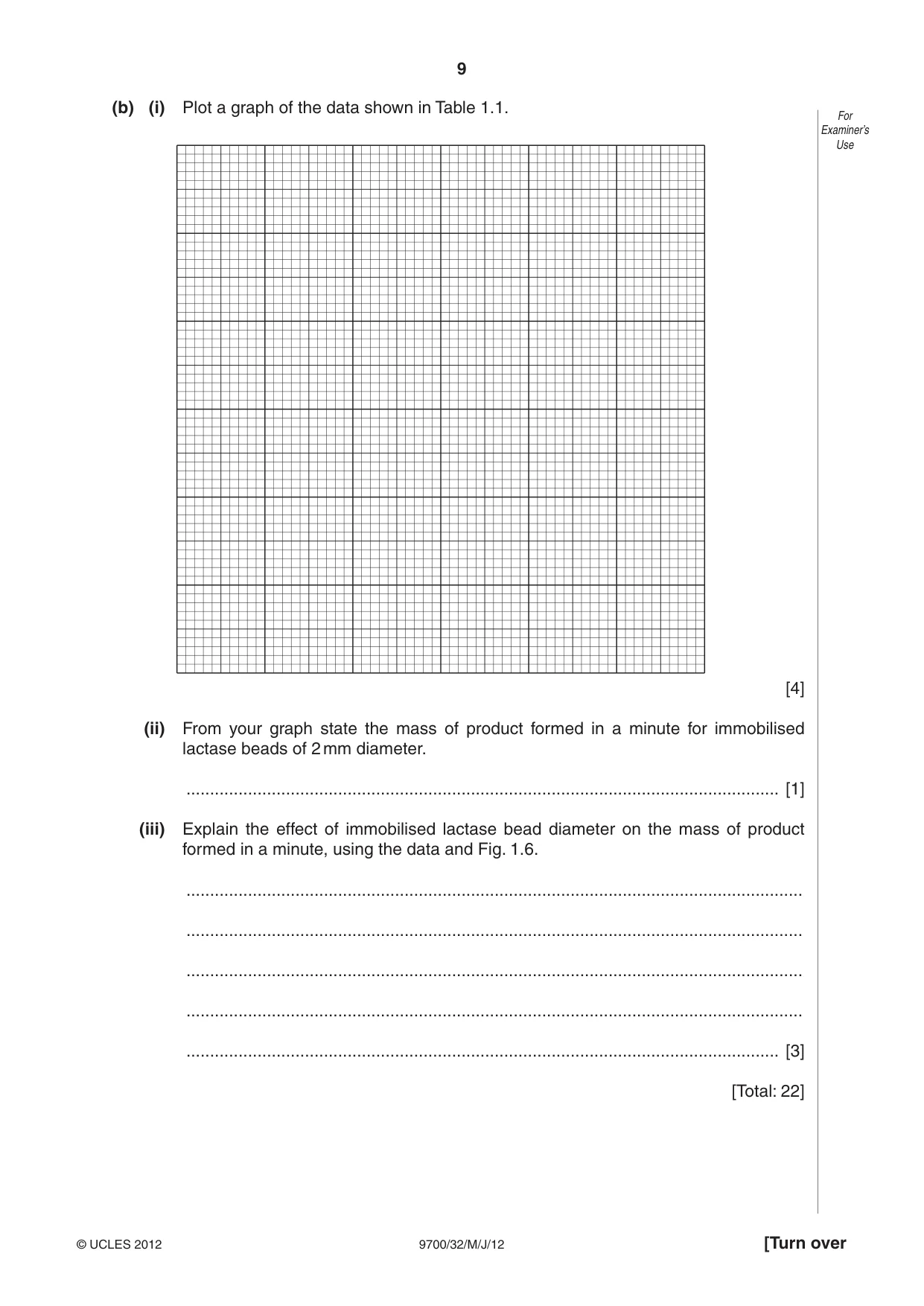 Cambridge A Level Biology 9700 2012 May/June Paper 3 · Variant 2 question paper, page 9 of 16
