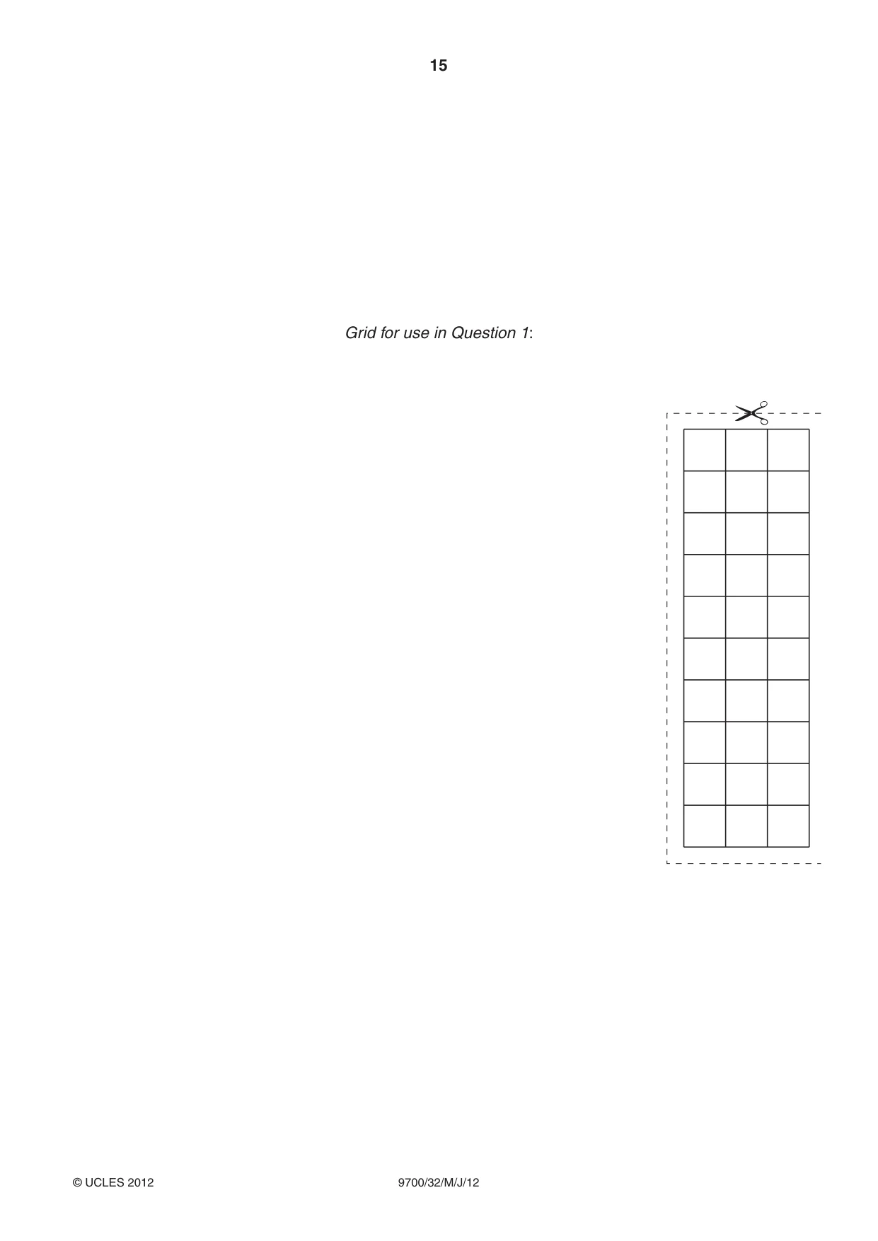Cambridge A Level Biology 9700 2012 May/June Paper 3 · Variant 2 question paper, page 15 of 16