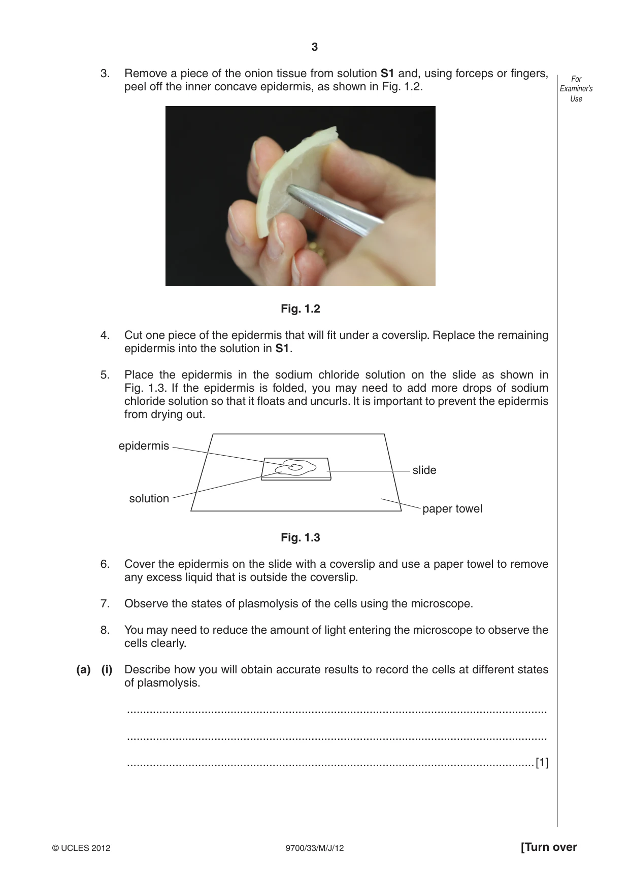 Cambridge A Level Biology 9700 2012 May/June Paper 3 · Variant 3 question paper, page 3 of 12