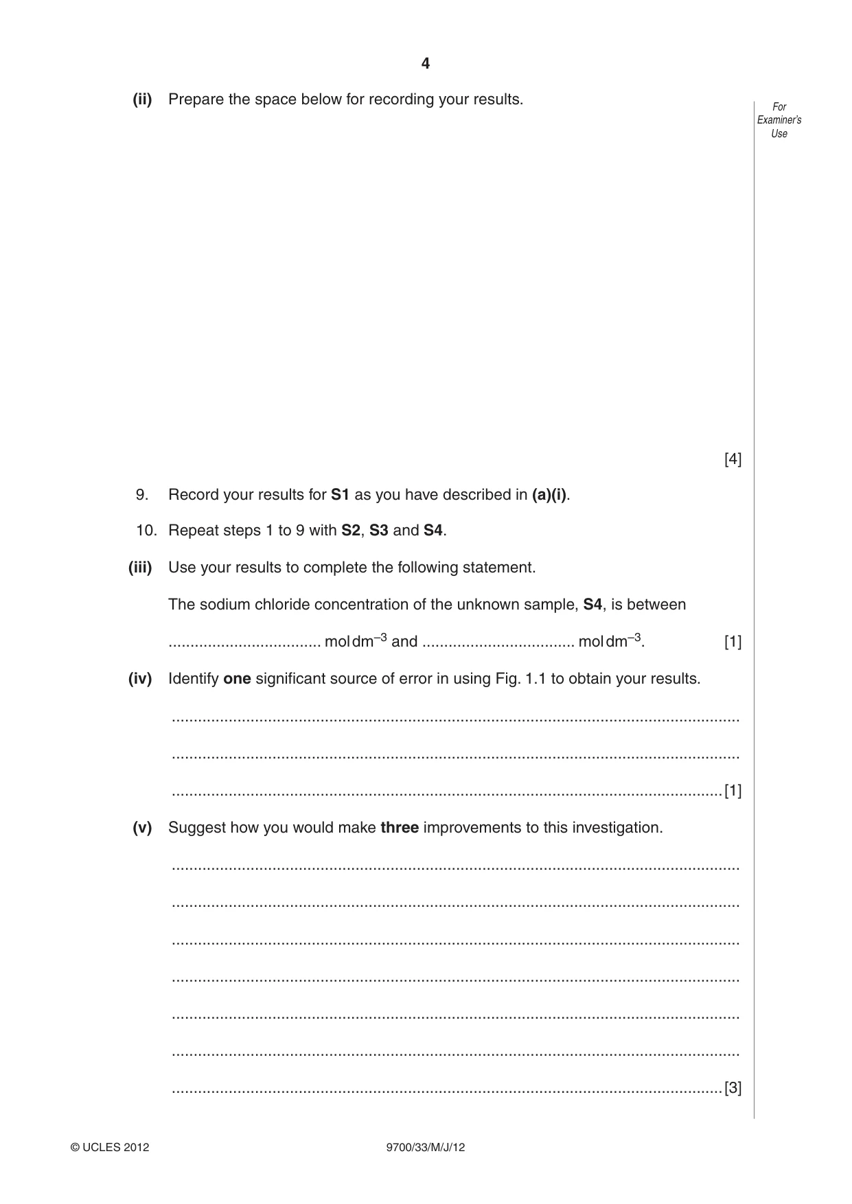 Cambridge A Level Biology 9700 2012 May/June Paper 3 · Variant 3 question paper, page 4 of 12