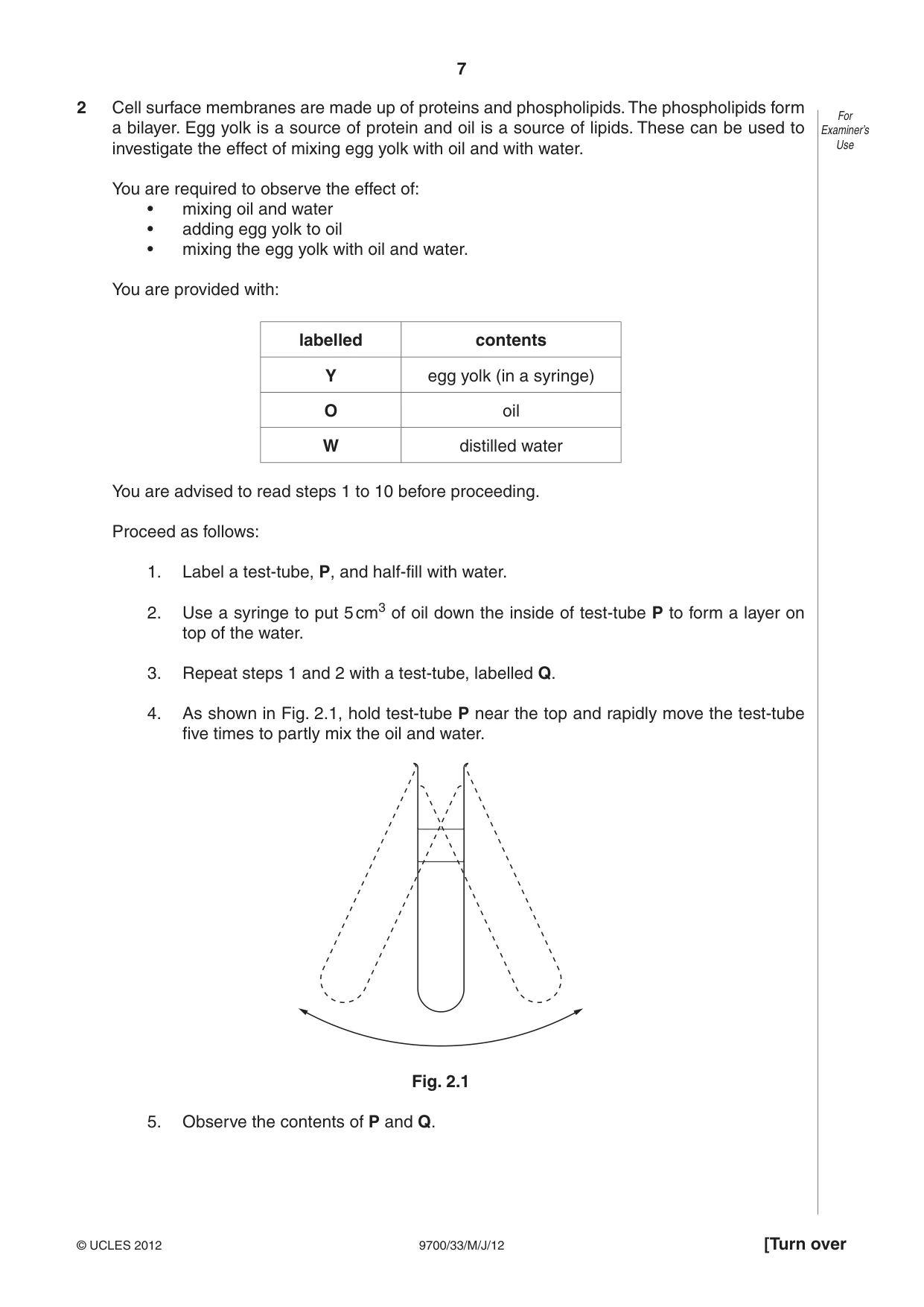Cambridge A Level Biology 9700 2012 May/June Paper 3 · Variant 3 question paper, page 7 of 12