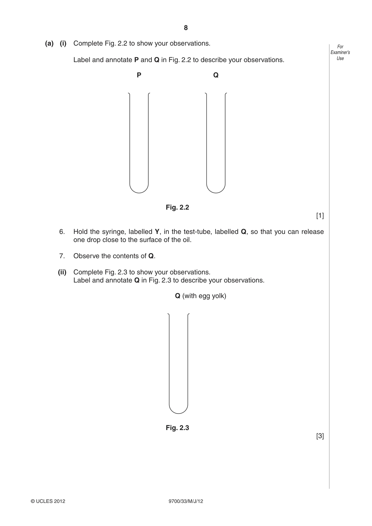 Cambridge A Level Biology 9700 2012 May/June Paper 3 · Variant 3 question paper, page 8 of 12