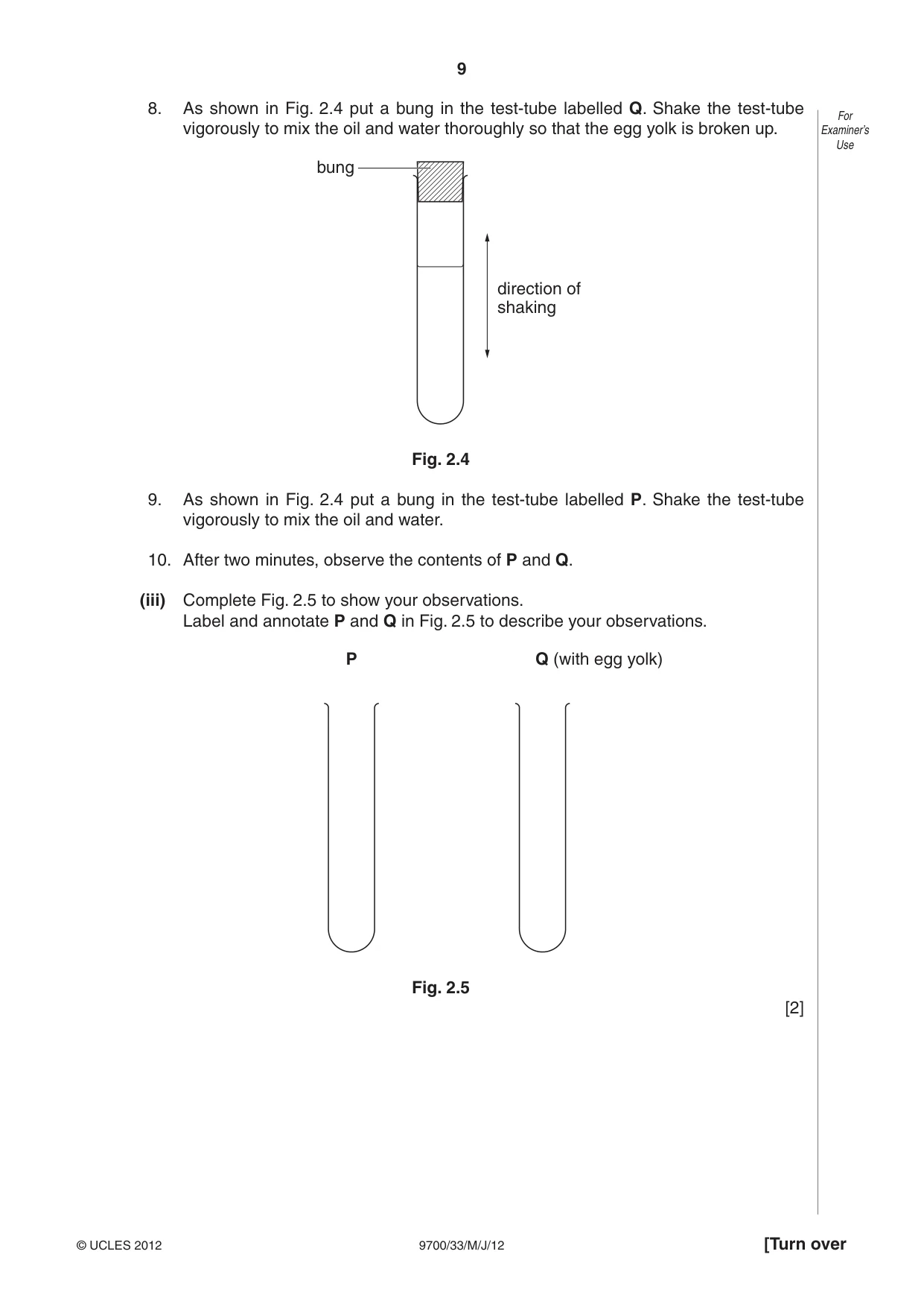 Cambridge A Level Biology 9700 2012 May/June Paper 3 · Variant 3 question paper, page 9 of 12