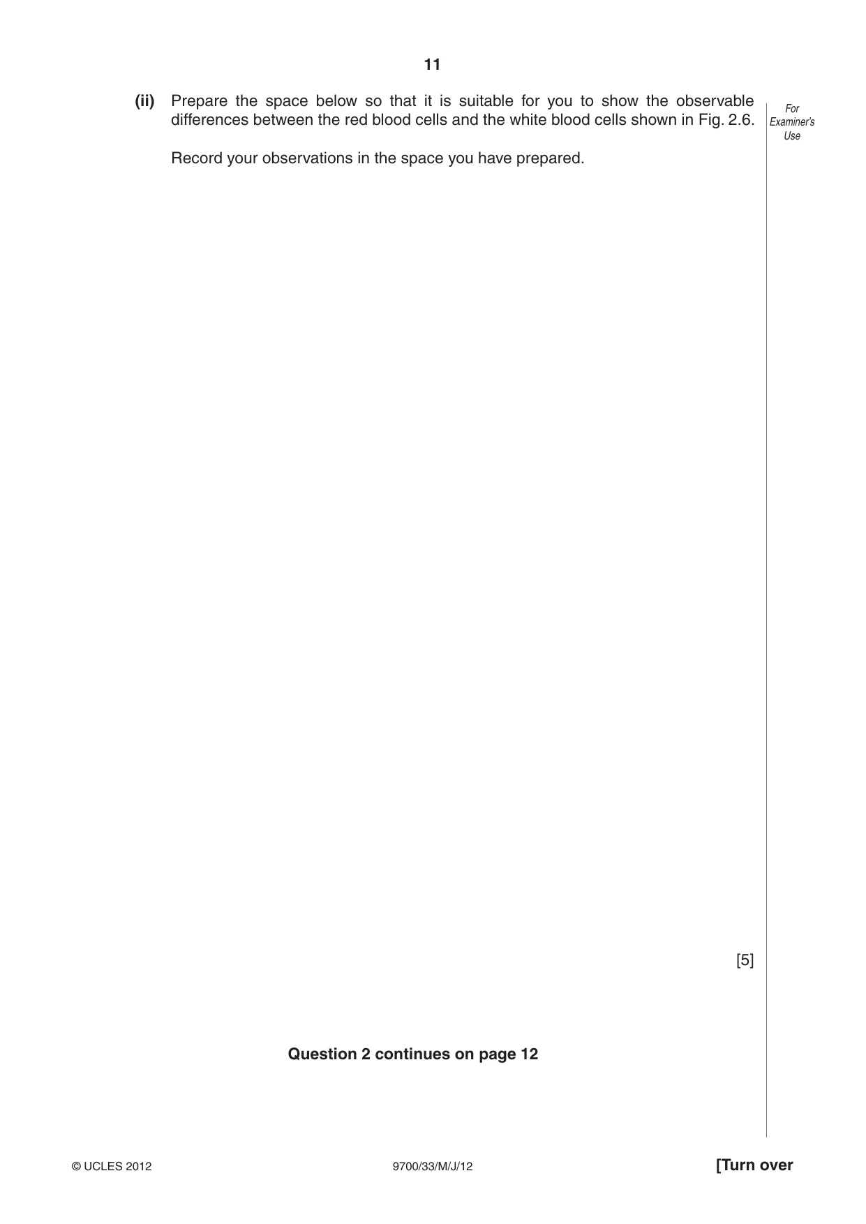 Cambridge A Level Biology 9700 2012 May/June Paper 3 · Variant 3 question paper, page 11 of 12