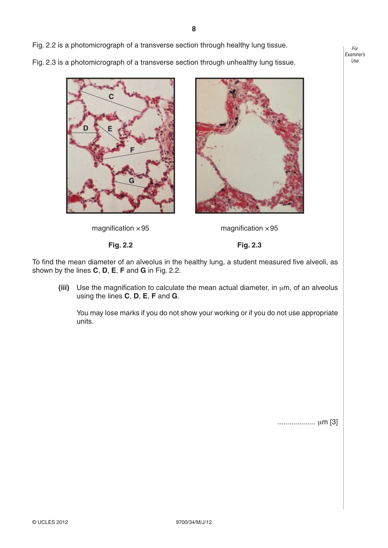 Cambridge A Level Biology 9700 2012 May/June Paper 3 · Variant 4 question paper, page 8 of 12