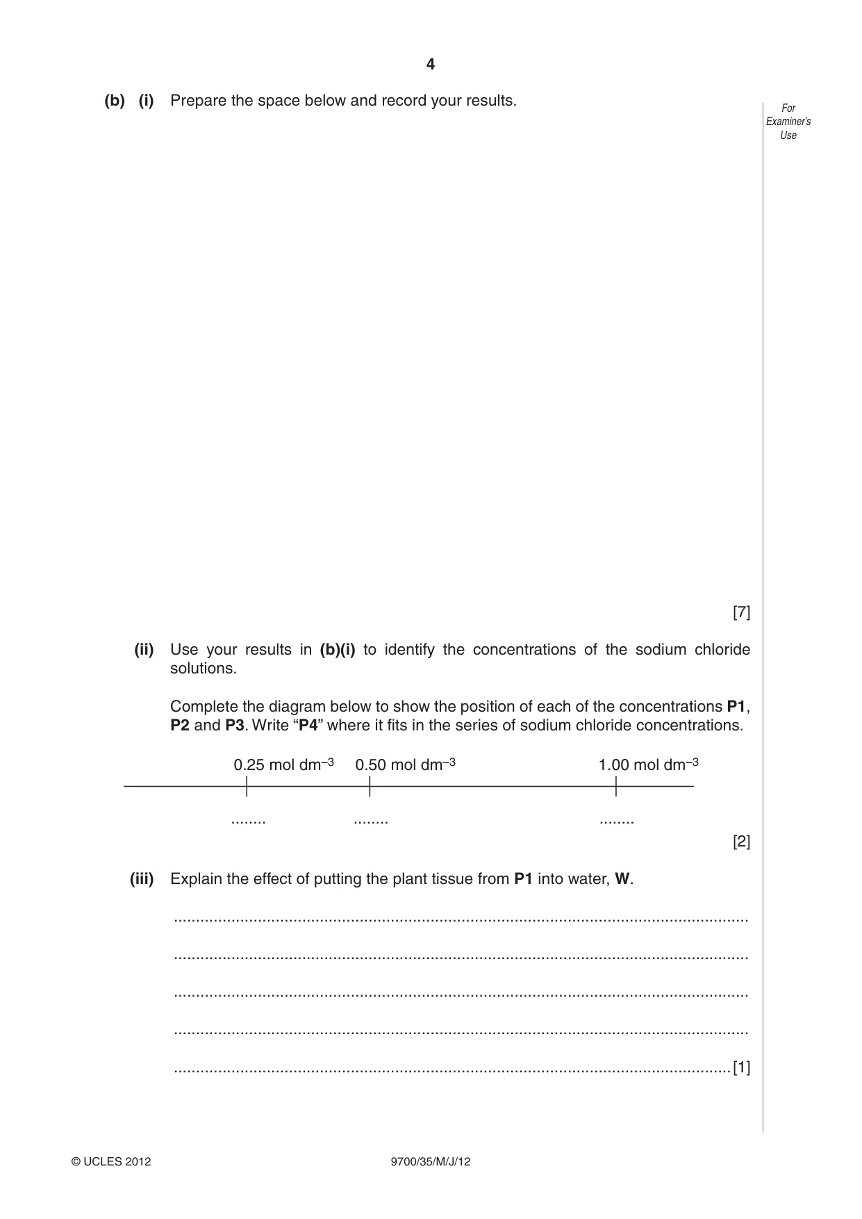 Cambridge A Level Biology 9700 2012 May/June Paper 3 · Variant 5 question paper, page 4 of 12