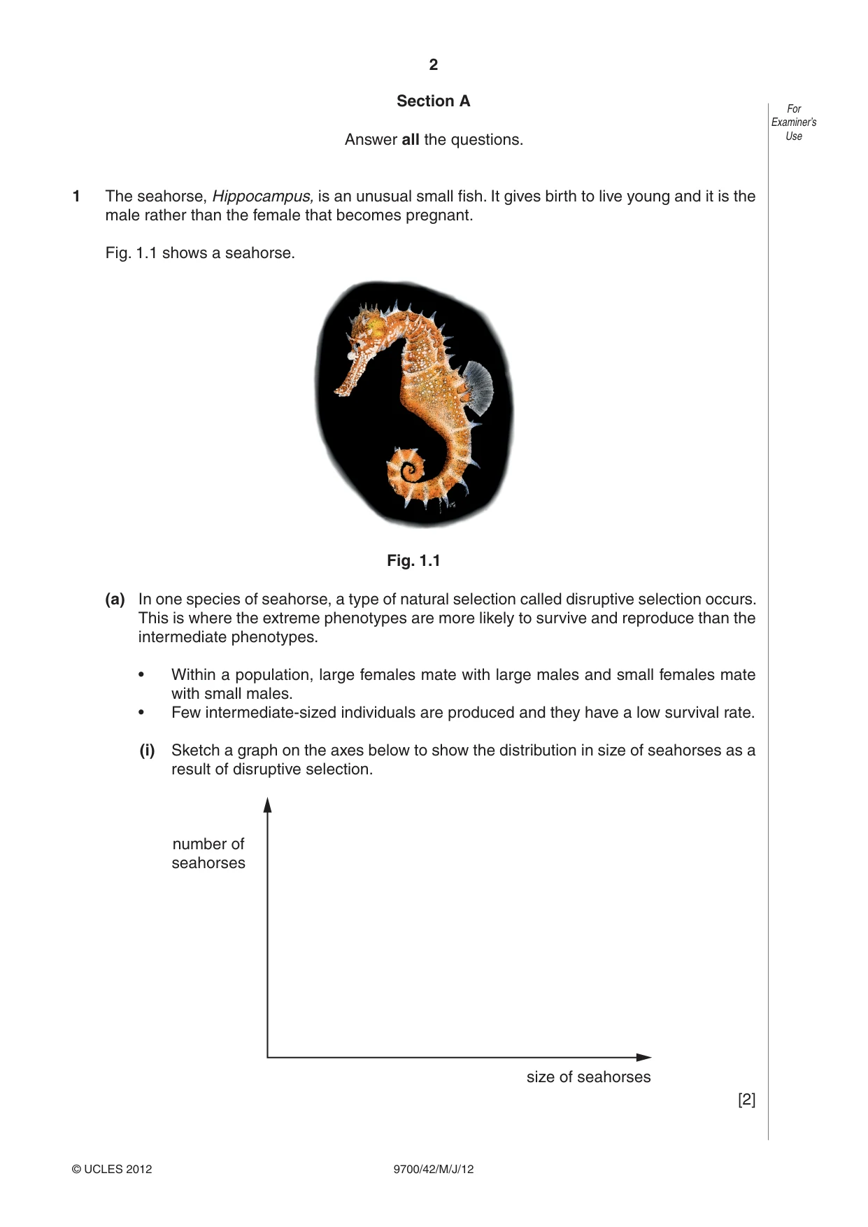 Cambridge A Level Biology 9700 2012 May/June Paper 4 · Variant 2 question paper, page 2 of 28