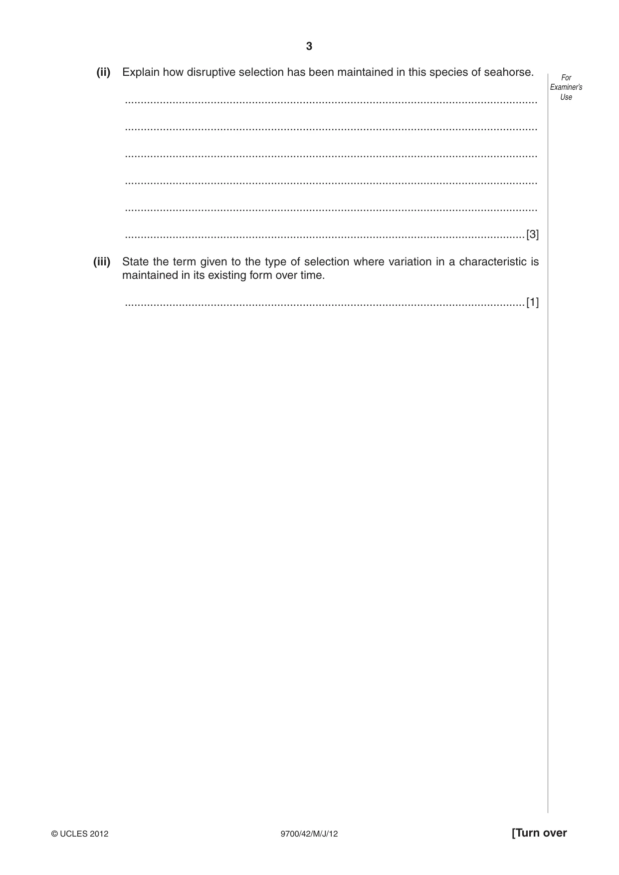 Cambridge A Level Biology 9700 2012 May/June Paper 4 · Variant 2 question paper, page 3 of 28