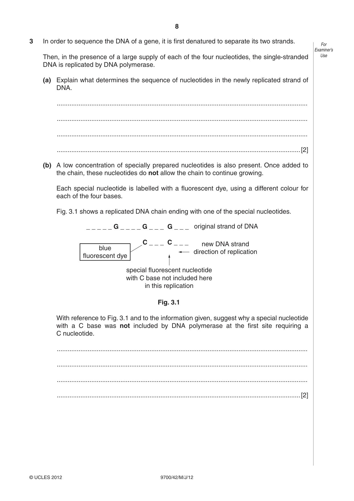 Cambridge A Level Biology 9700 2012 May/June Paper 4 · Variant 2 question paper, page 8 of 28