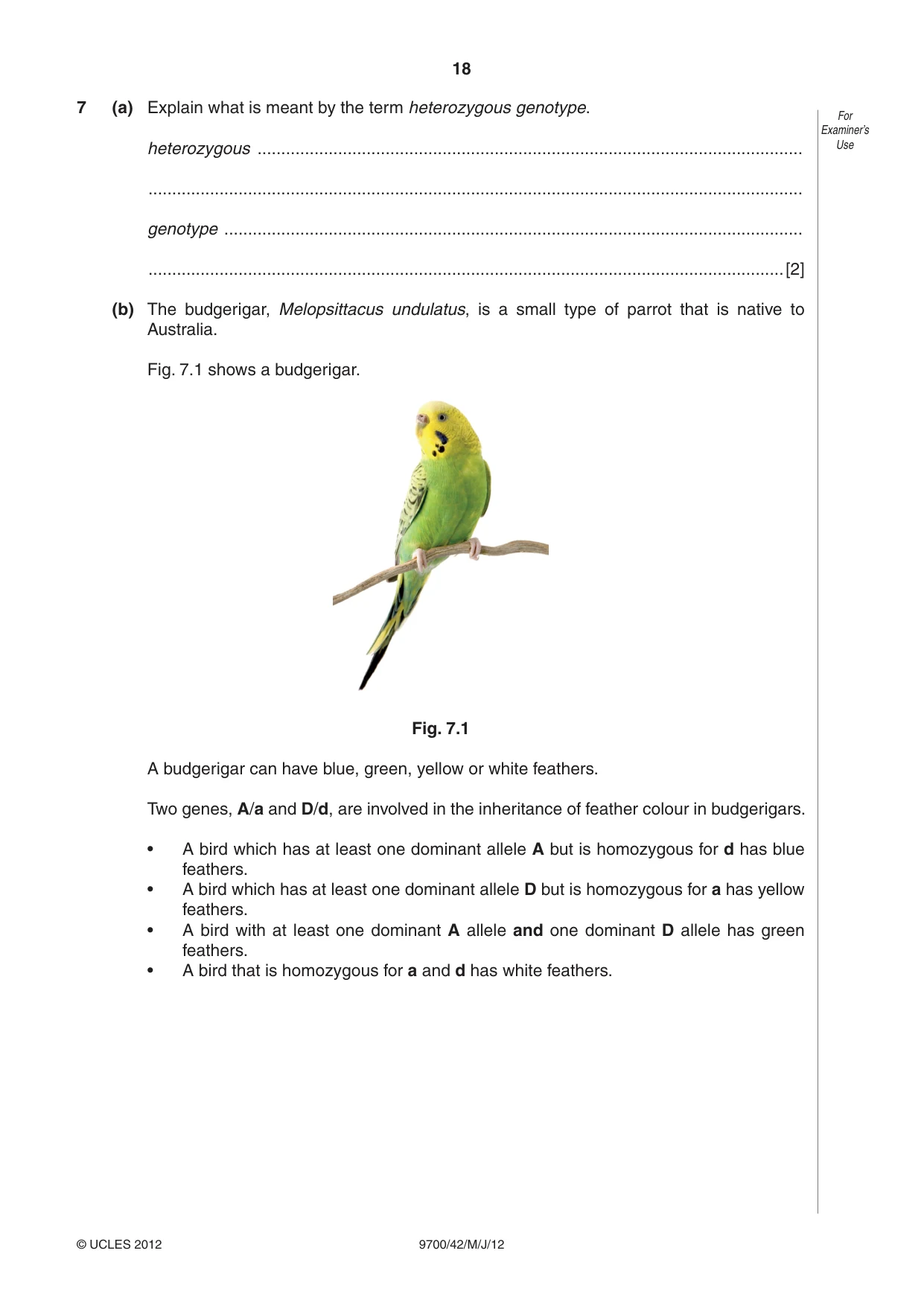 Cambridge A Level Biology 9700 2012 May/June Paper 4 · Variant 2 question paper, page 18 of 28