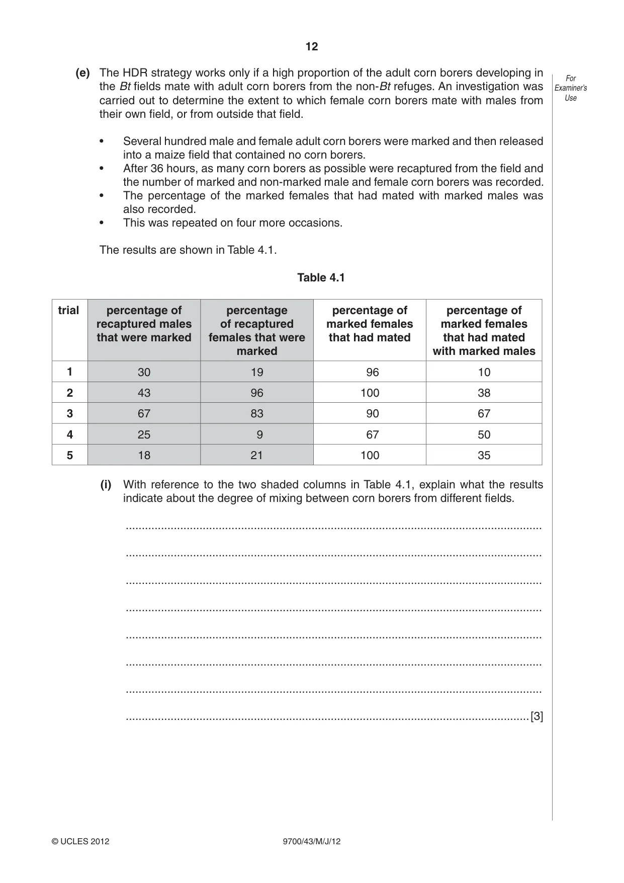 Cambridge A Level Biology 9700 2012 May/June Paper 4 · Variant 3 question paper, page 12 of 28