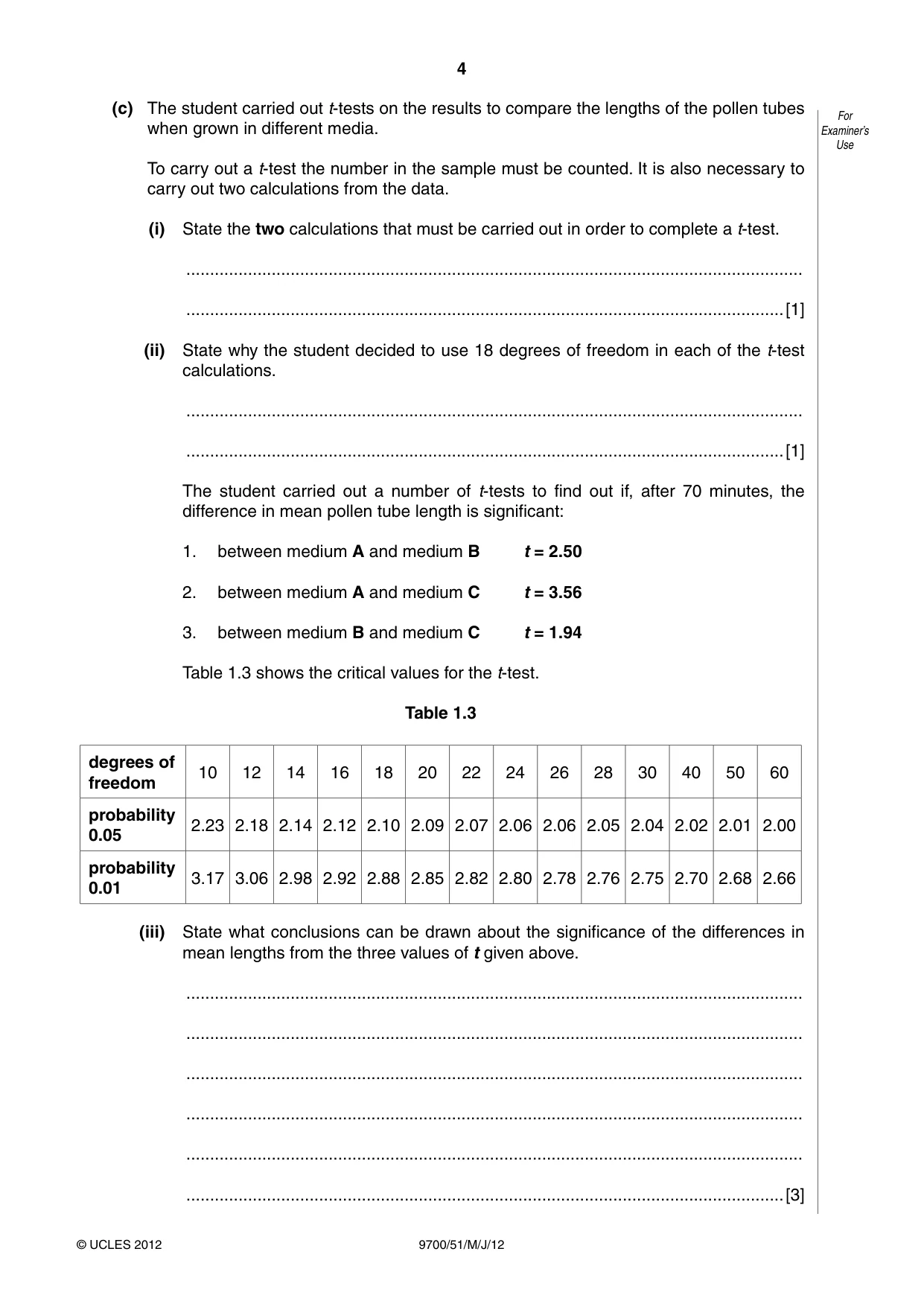 Cambridge A Level Biology 9700 2012 May/June Paper 5 · Variant 1 question paper, page 4 of 8