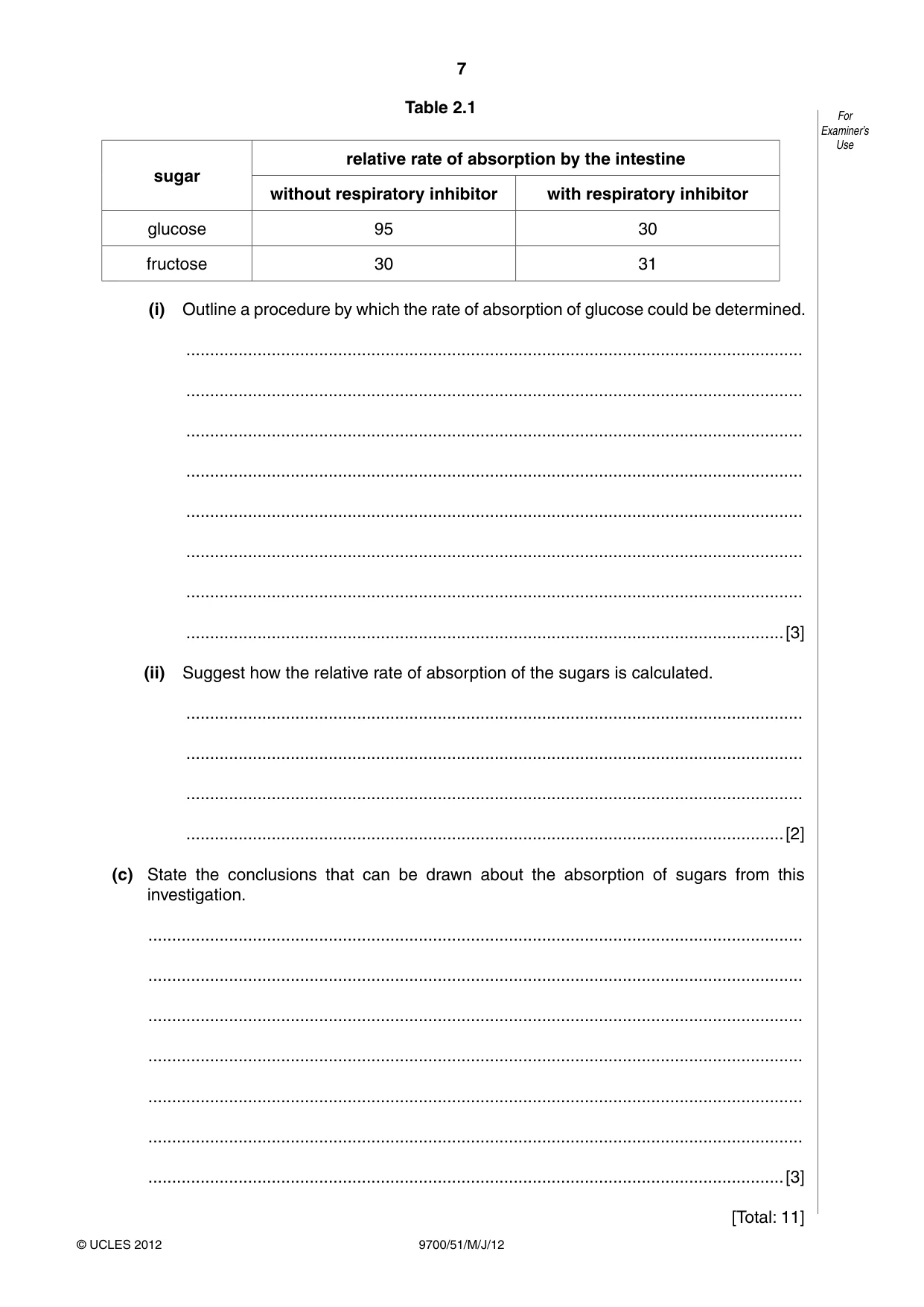 Cambridge A Level Biology 9700 2012 May/June Paper 5 · Variant 1 question paper, page 7 of 8