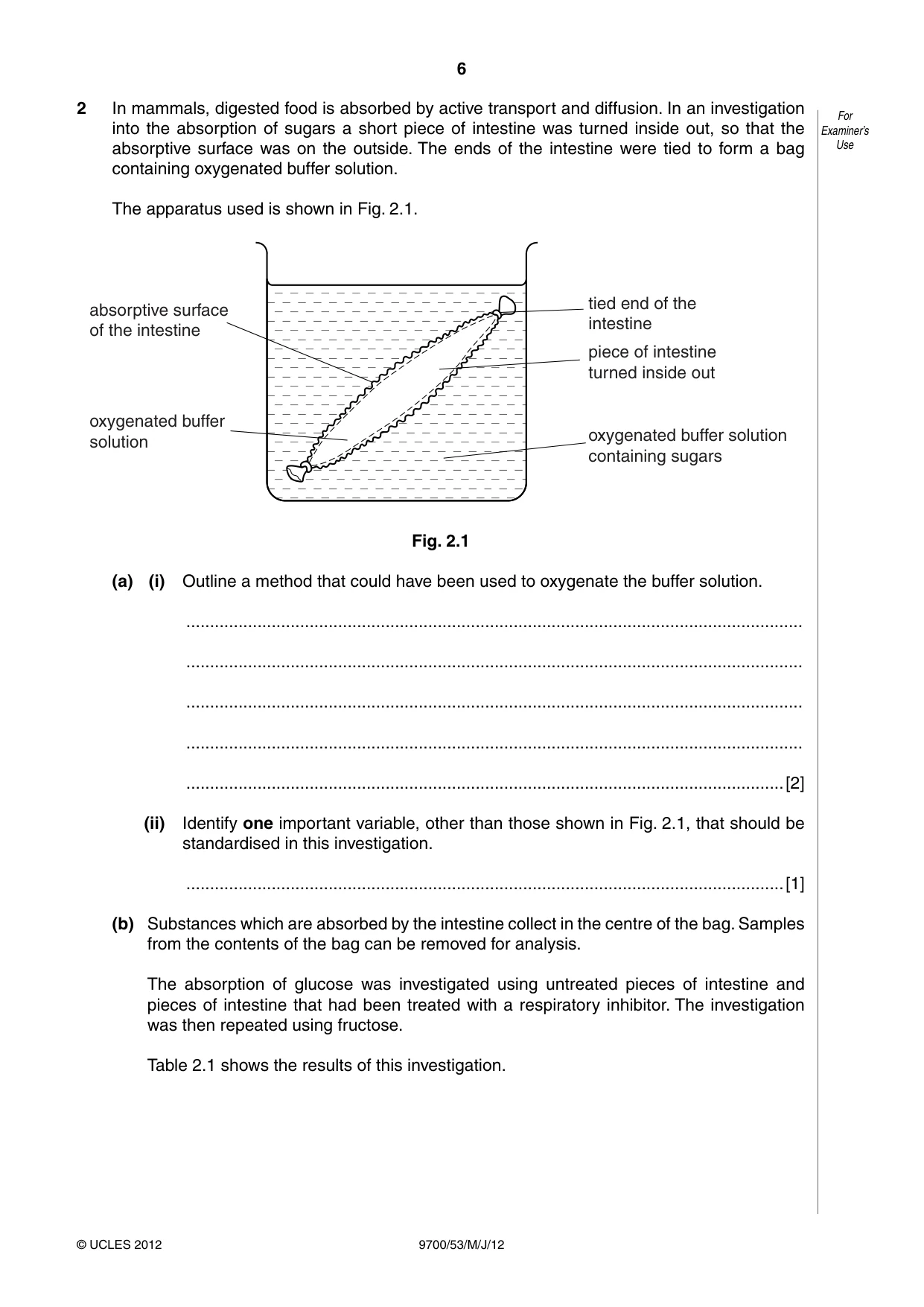 Cambridge A Level Biology 9700 2012 May/June Paper 5 · Variant 3 question paper, page 6 of 8
