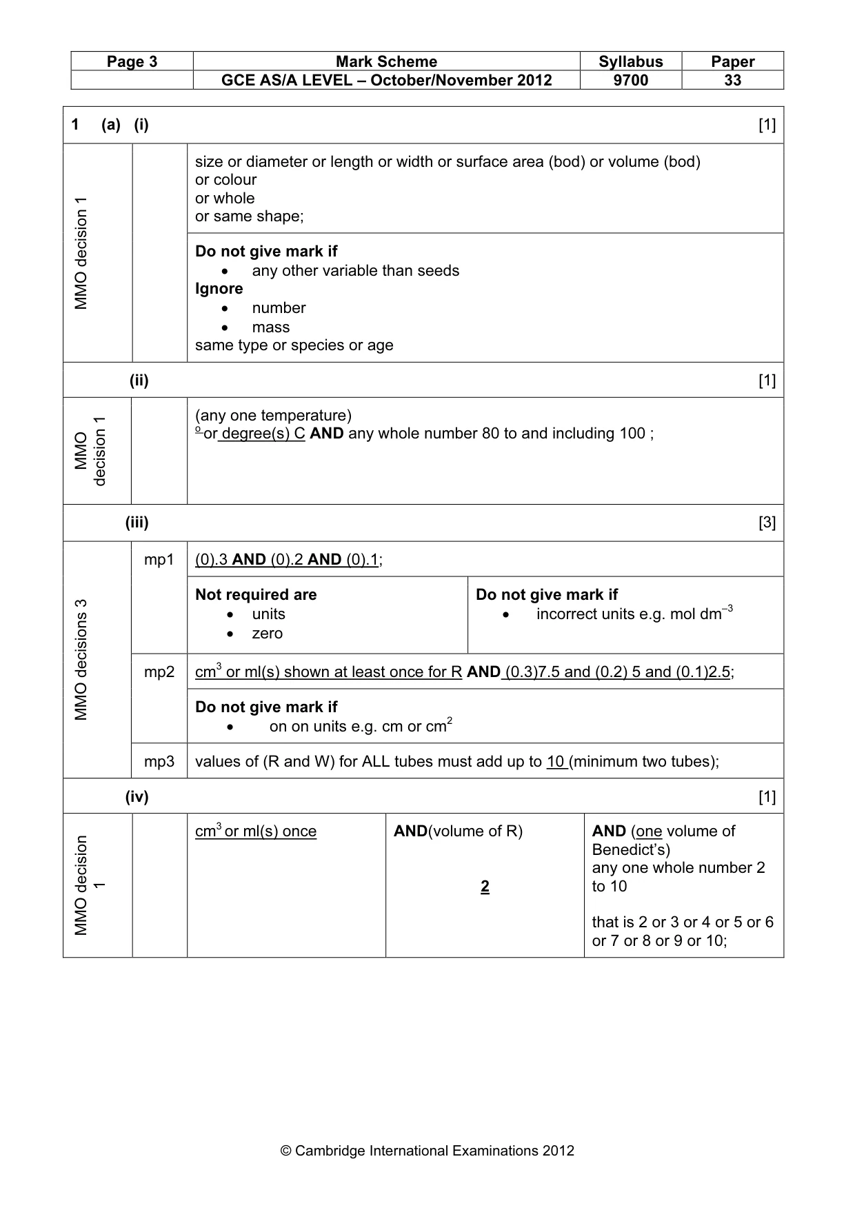 Mark scheme, page 3 of 11