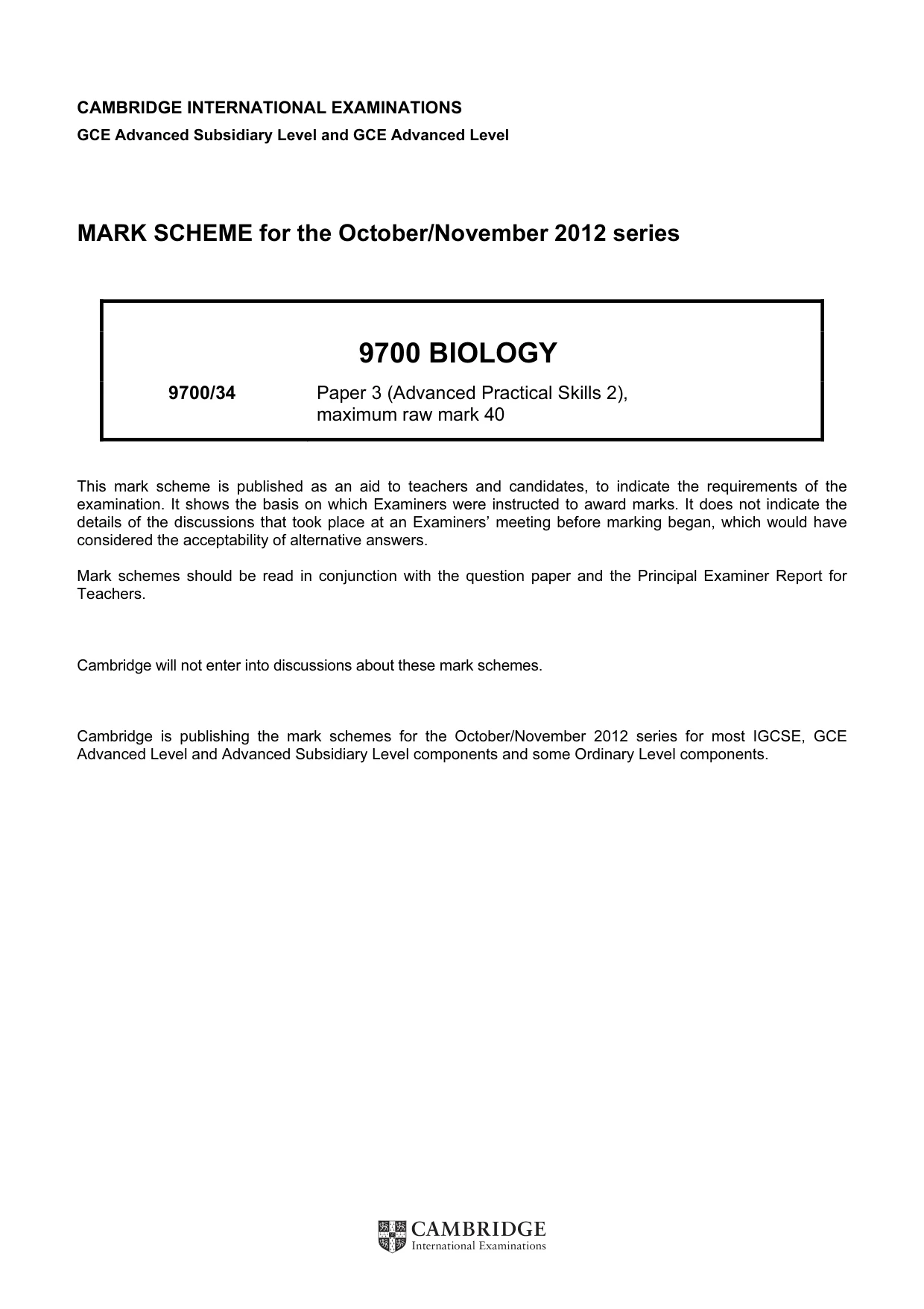 Mark scheme, page 1 of 11