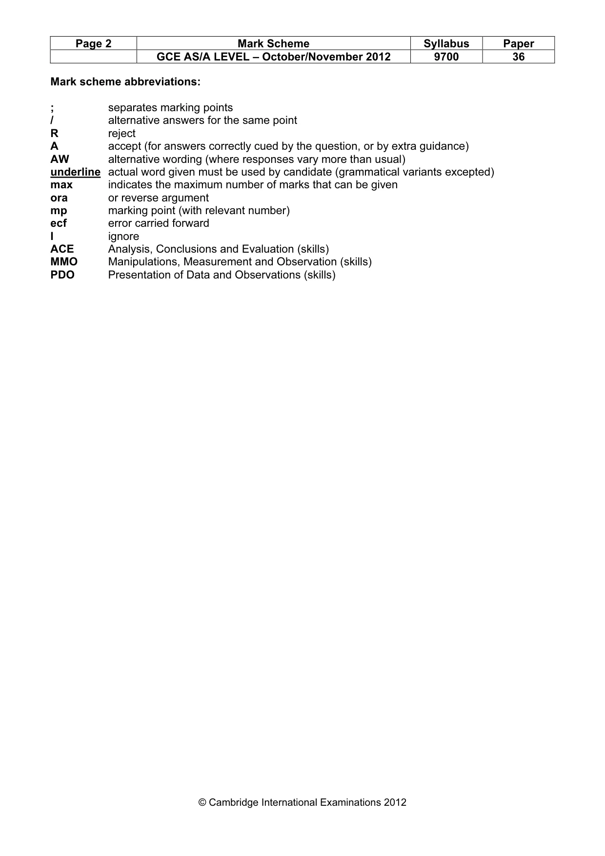 Mark scheme, page 2 of 10
