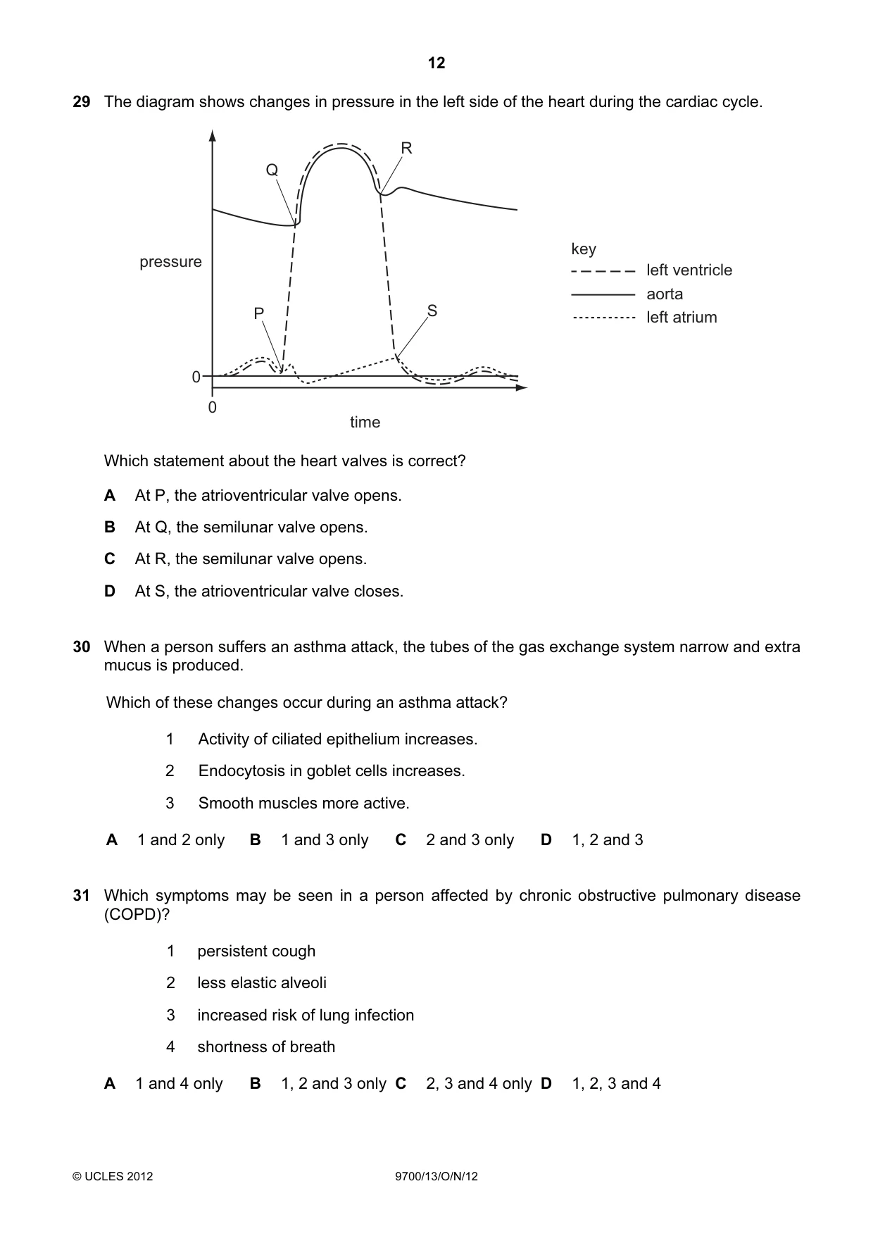Cambridge A Level Biology 9700 2012 Oct/Nov Paper 1 · Variant 3 question paper, page 12 of 16