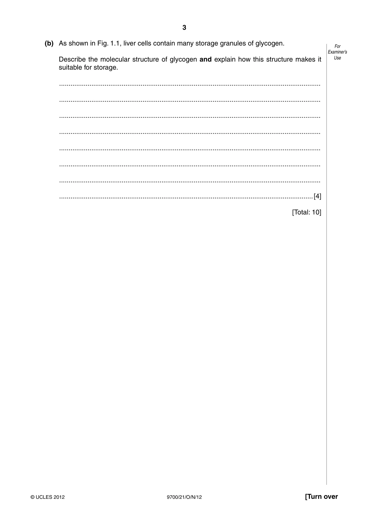 Cambridge A Level Biology 9700 2012 Oct/Nov Paper 2 · Variant 1 question paper, page 3 of 16