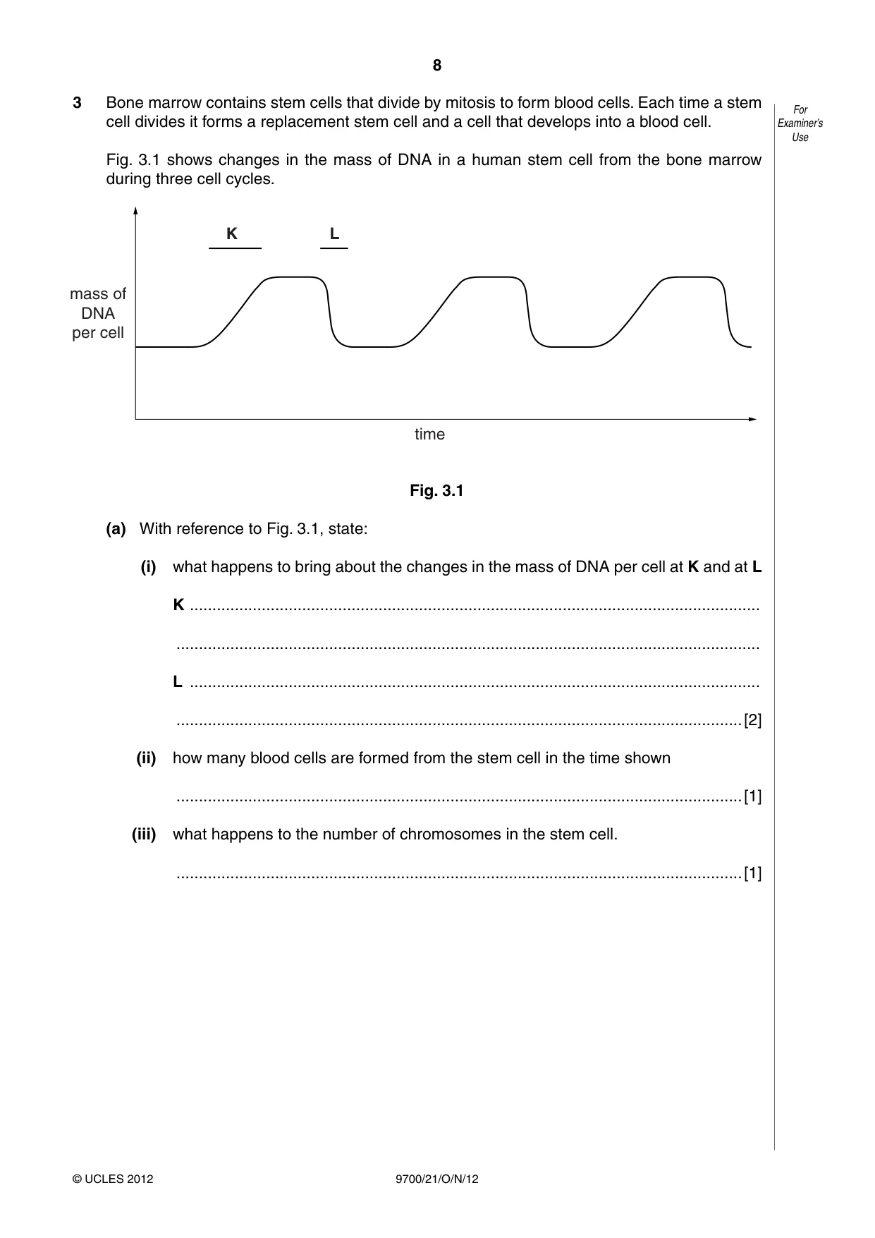 Cambridge A Level Biology 9700 2012 Oct/Nov Paper 2 · Variant 1 question paper, page 8 of 16